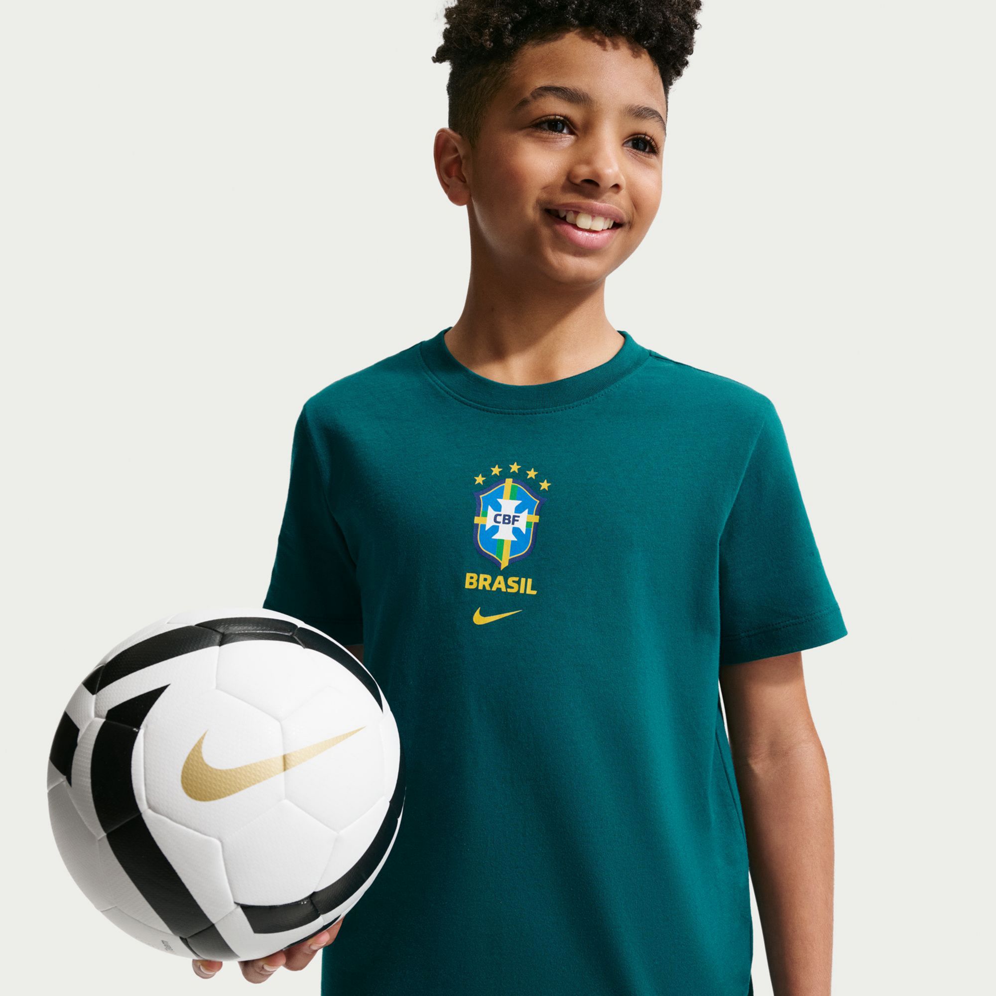 Nike Youth Brazil 2026 Home Crest T-Shirt product image