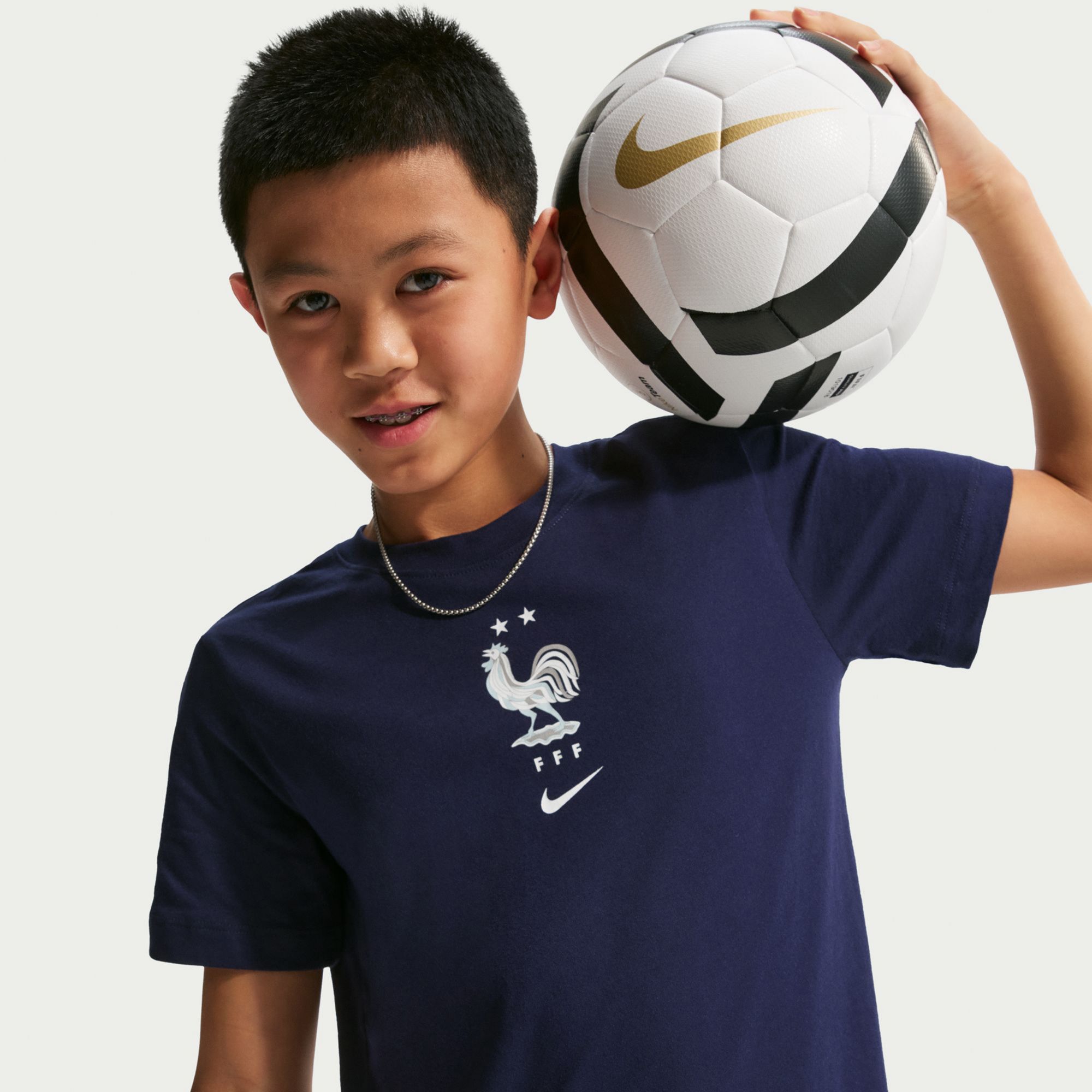 Nike Youth France 2026 Home Crest T-Shirt product image