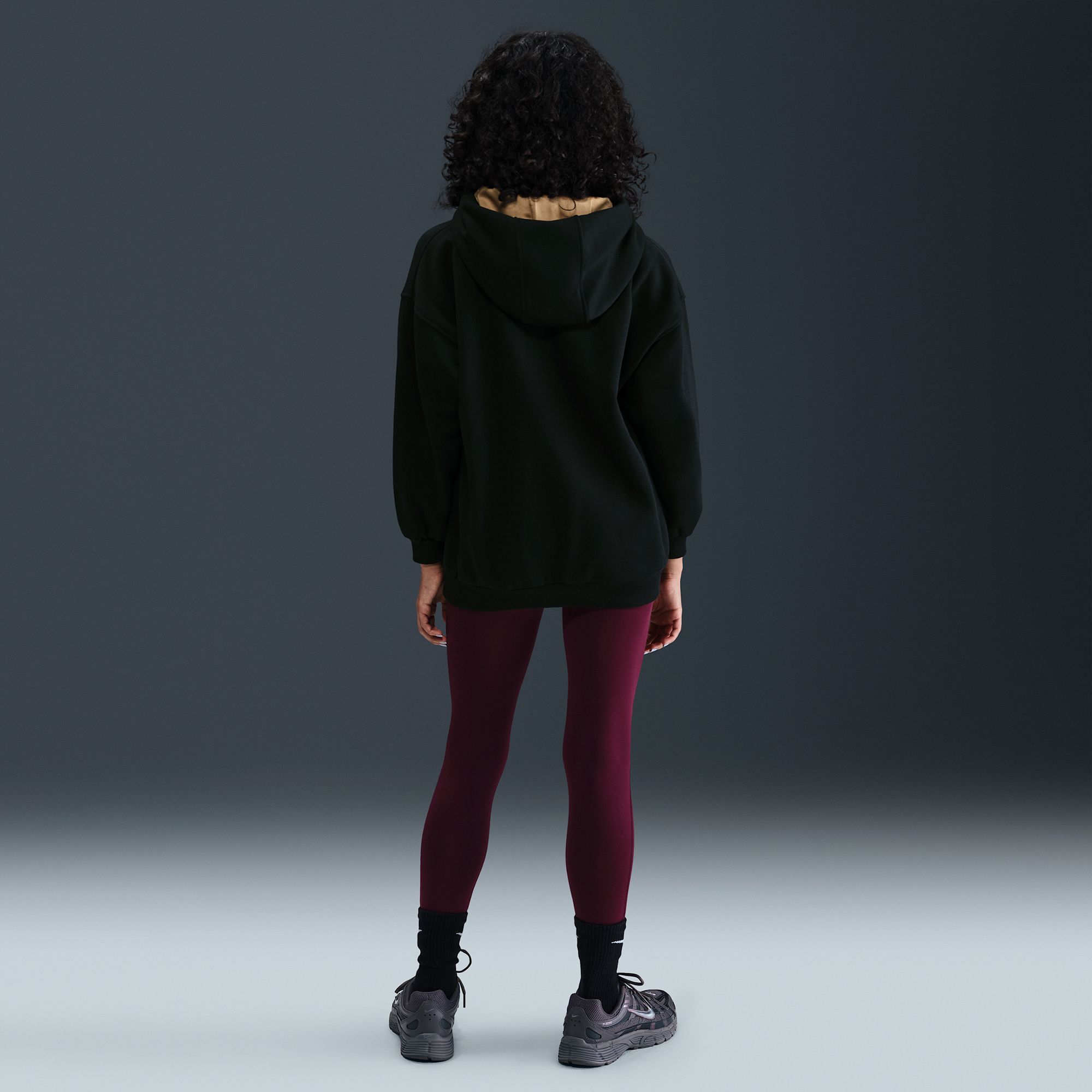 Nike Girls' Club Fleece Oversized Satin Shine Hoodie product image