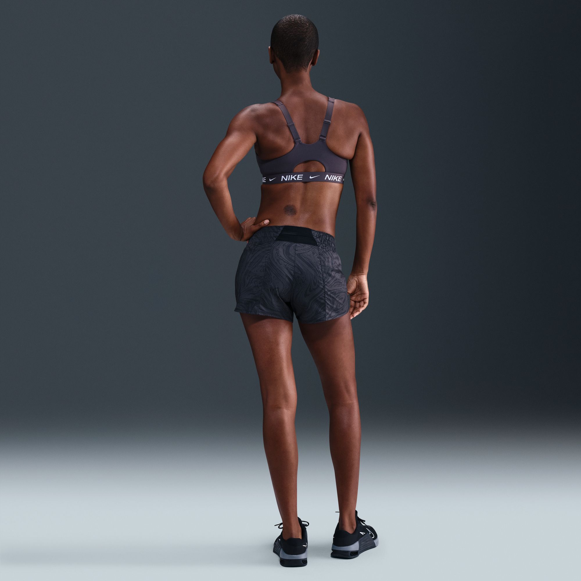 Nike Women's One Dri-FIT Mid-Rise 3" Brief-Lined Printed Shorts product image