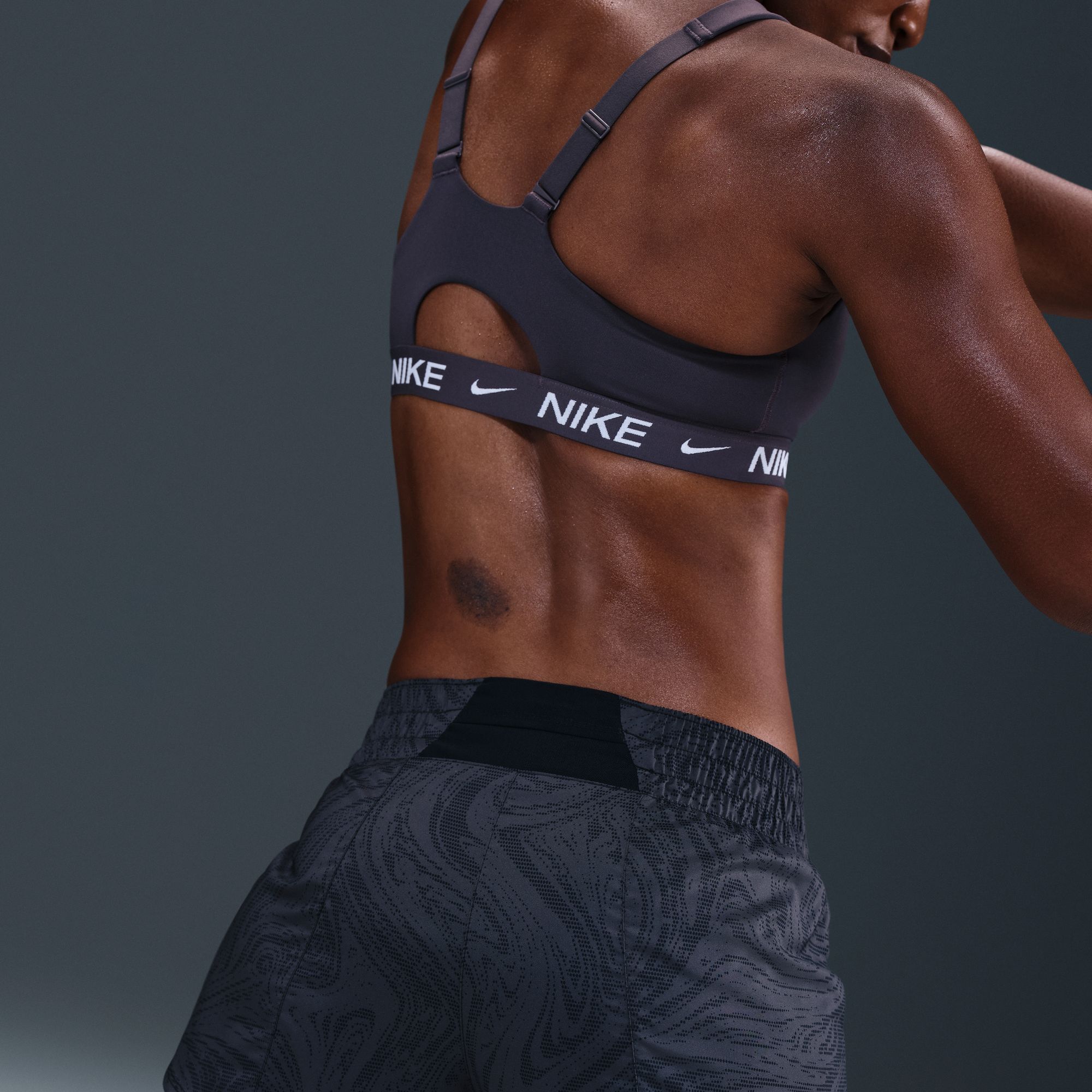 Nike Women's One Dri-FIT Mid-Rise 3" Brief-Lined Printed Shorts product image