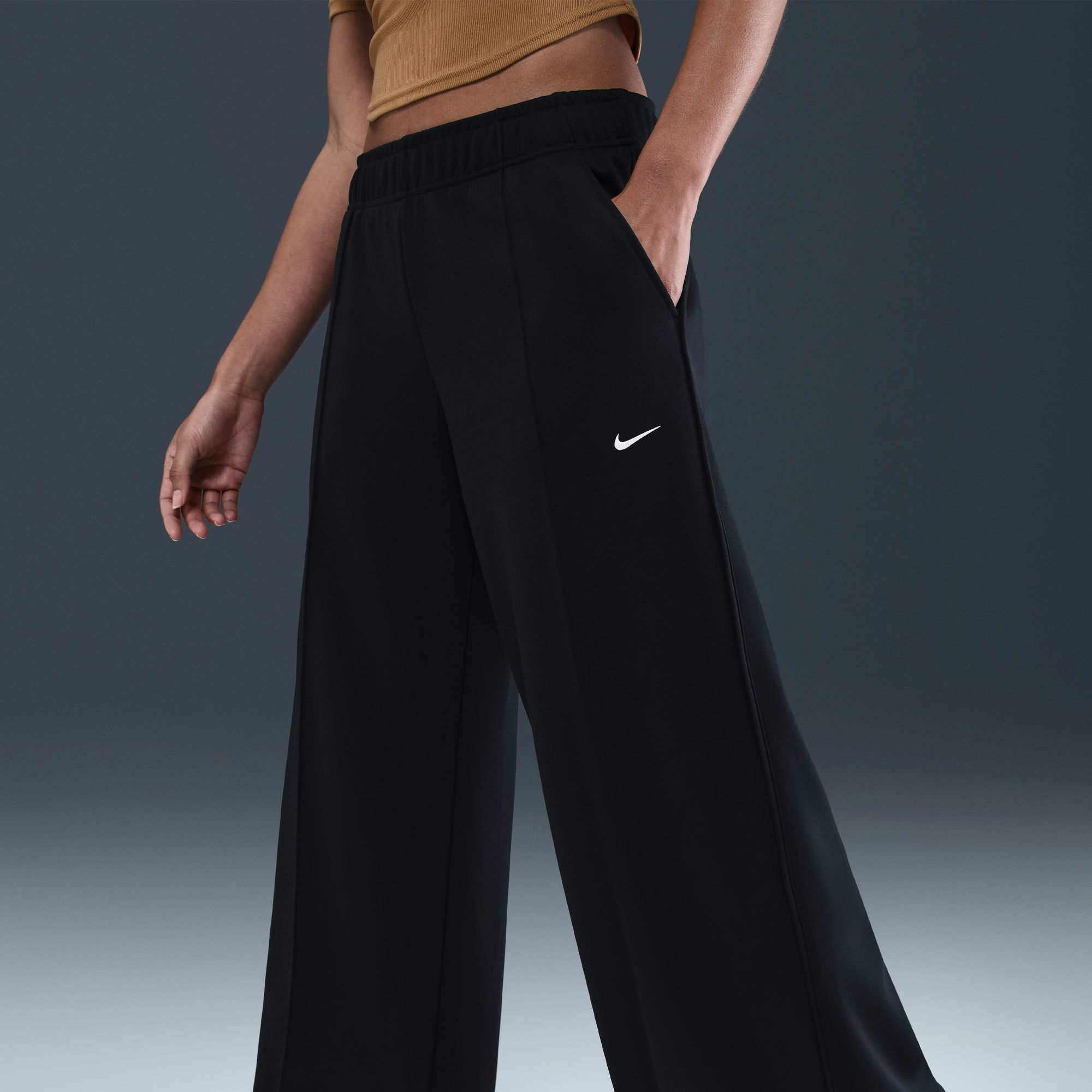Nike Women's Sportswear Mid-Rise Wide-Leg Track Pants product image