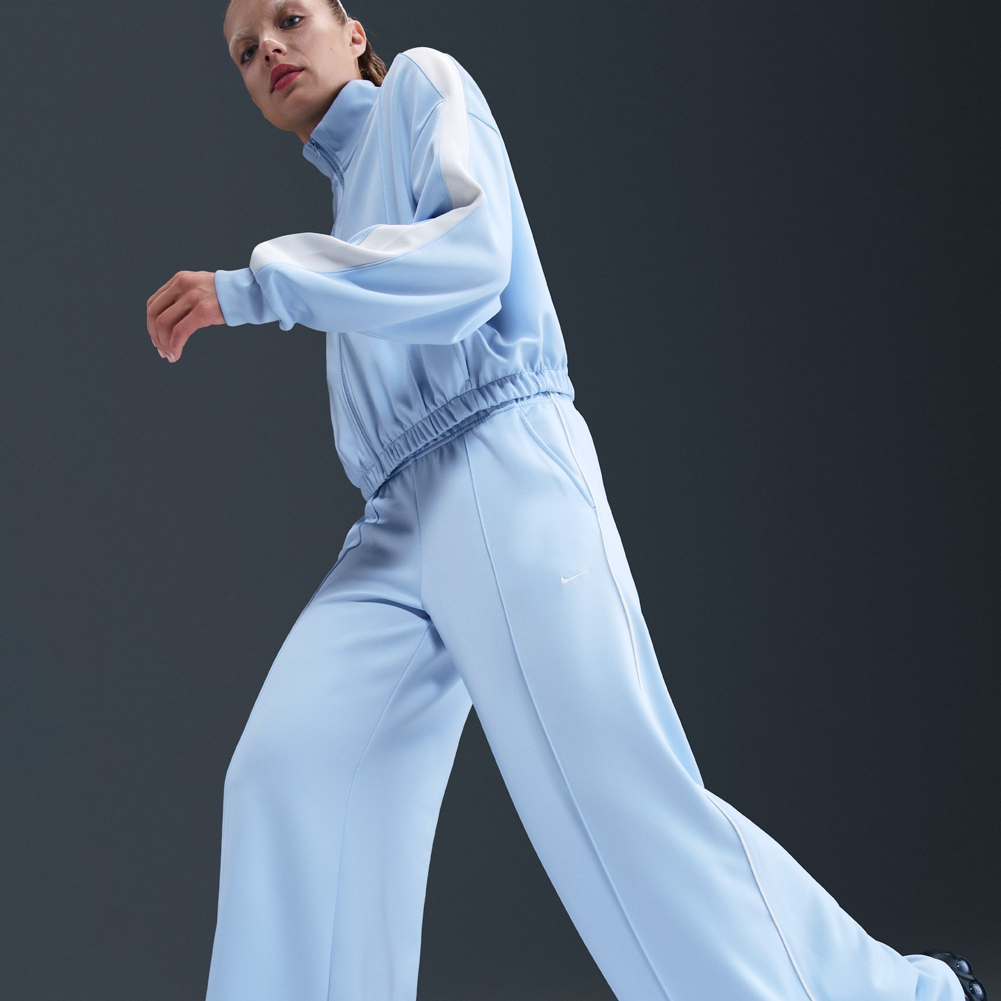 Nike Women's Sportswear Mid-Rise Wide-Leg Track Pants product image