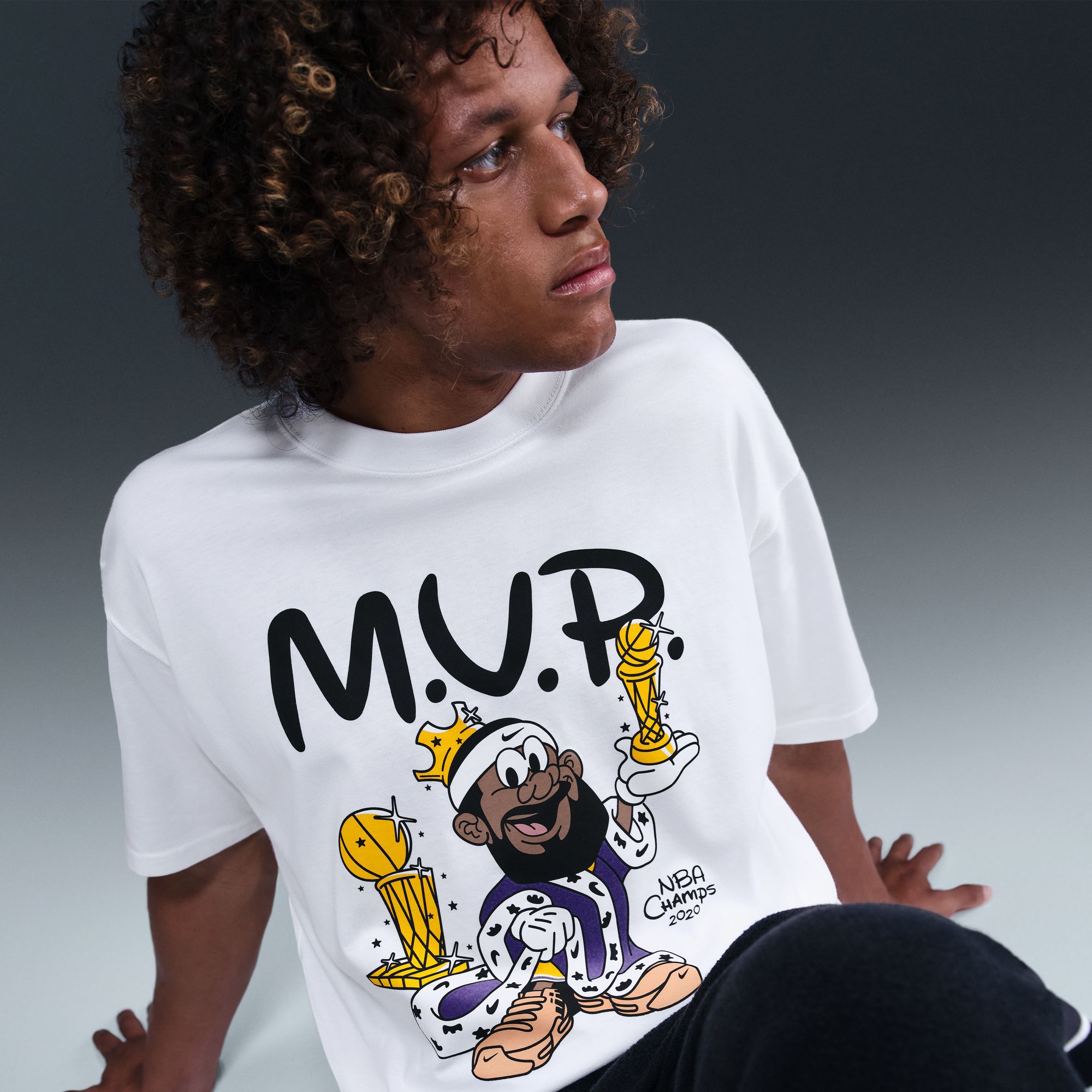Nike Men's LeBron James Max90 Bubble Boy Graphic T-Shirt product image