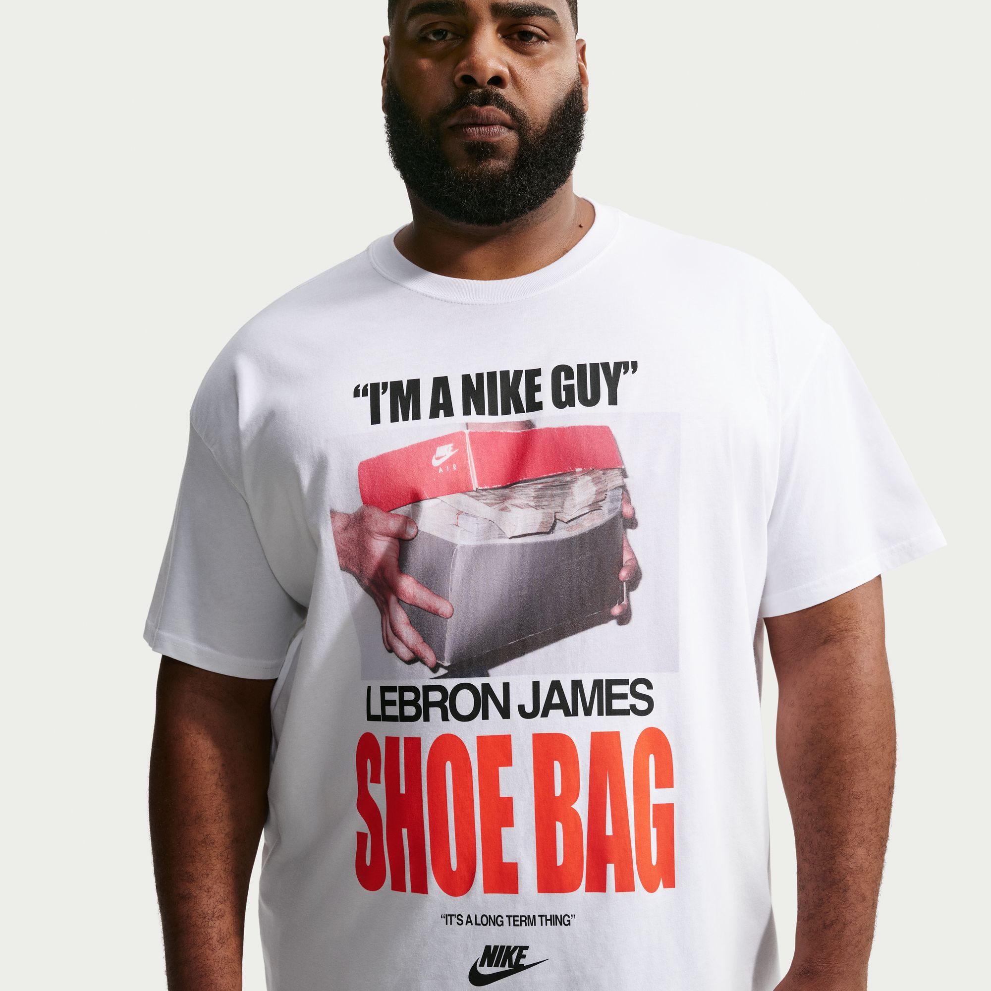 Nike Men's LeBron James Max90 Shoe Bag Graphic T-Shirt product image