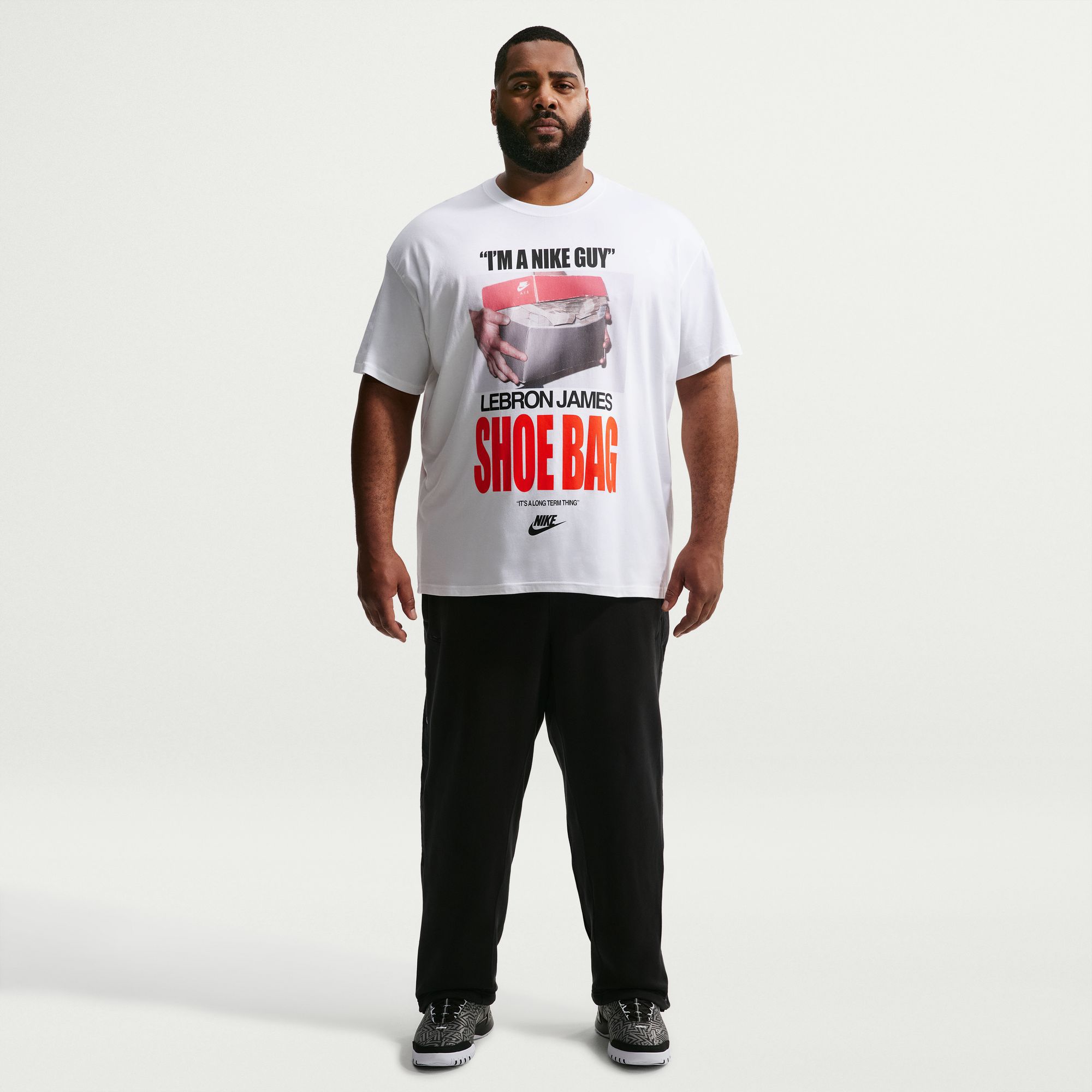 Nike Men's LeBron James Max90 Shoe Bag Graphic T-Shirt product image