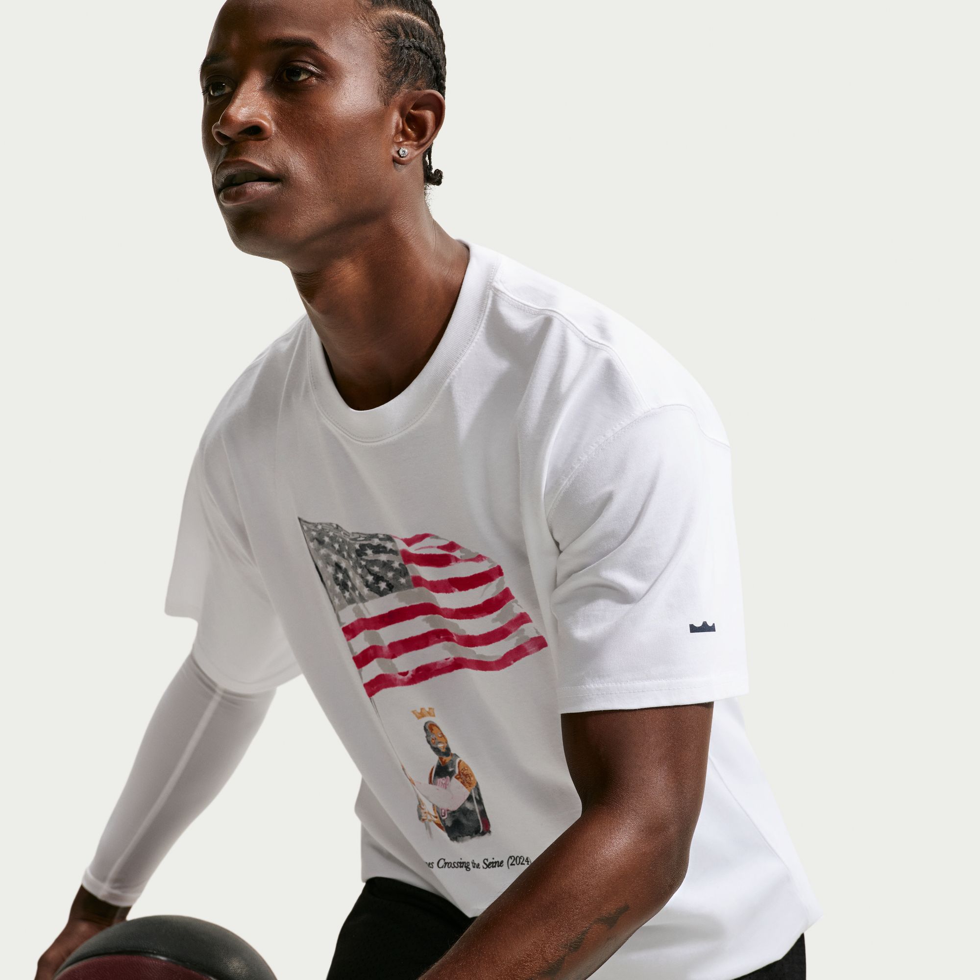 Nike Men's LeBron James Max90 Paris '24 Graphic T-Shirt product image