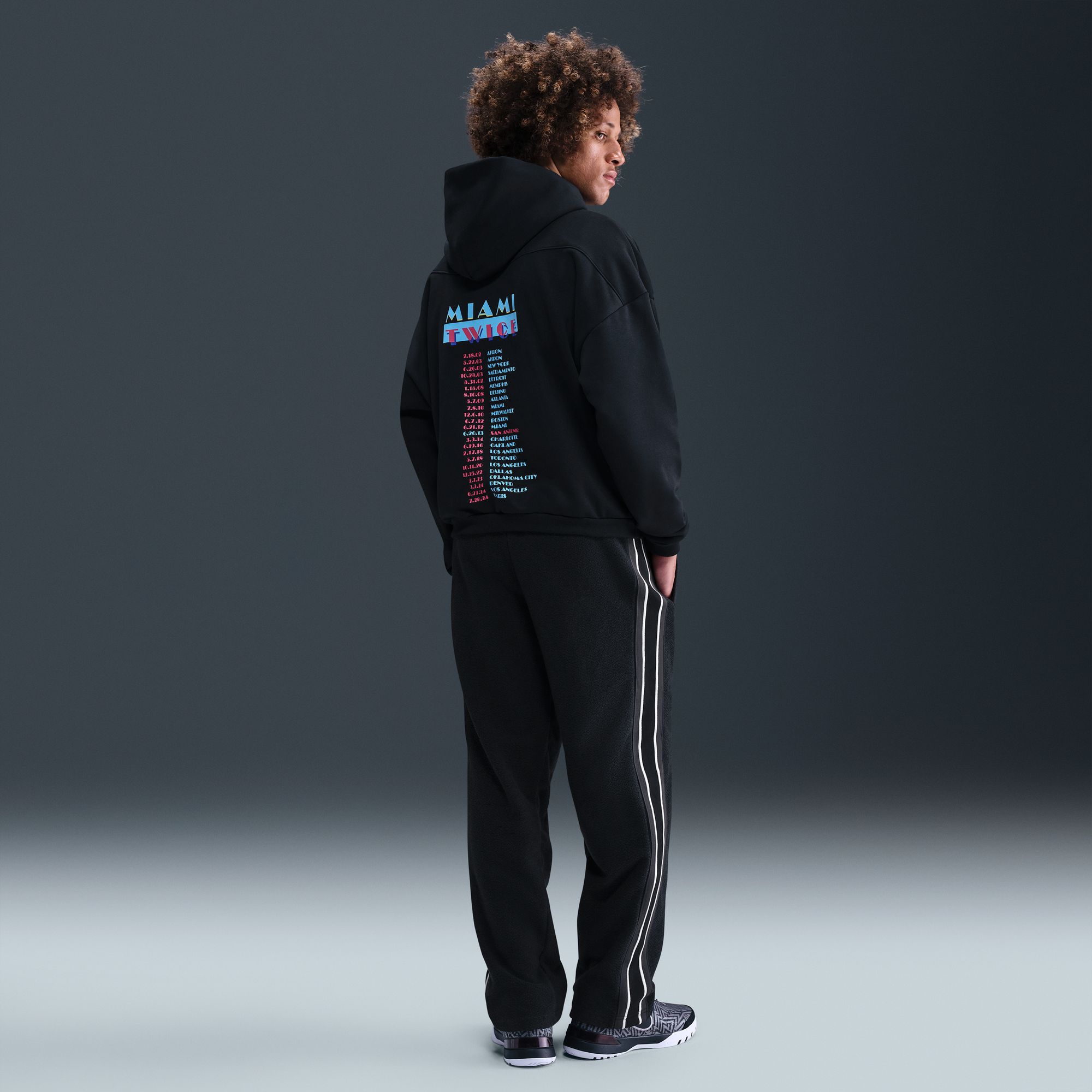 Nike Men's LeBron James Standard Issue Miami Twice Hoodie product image