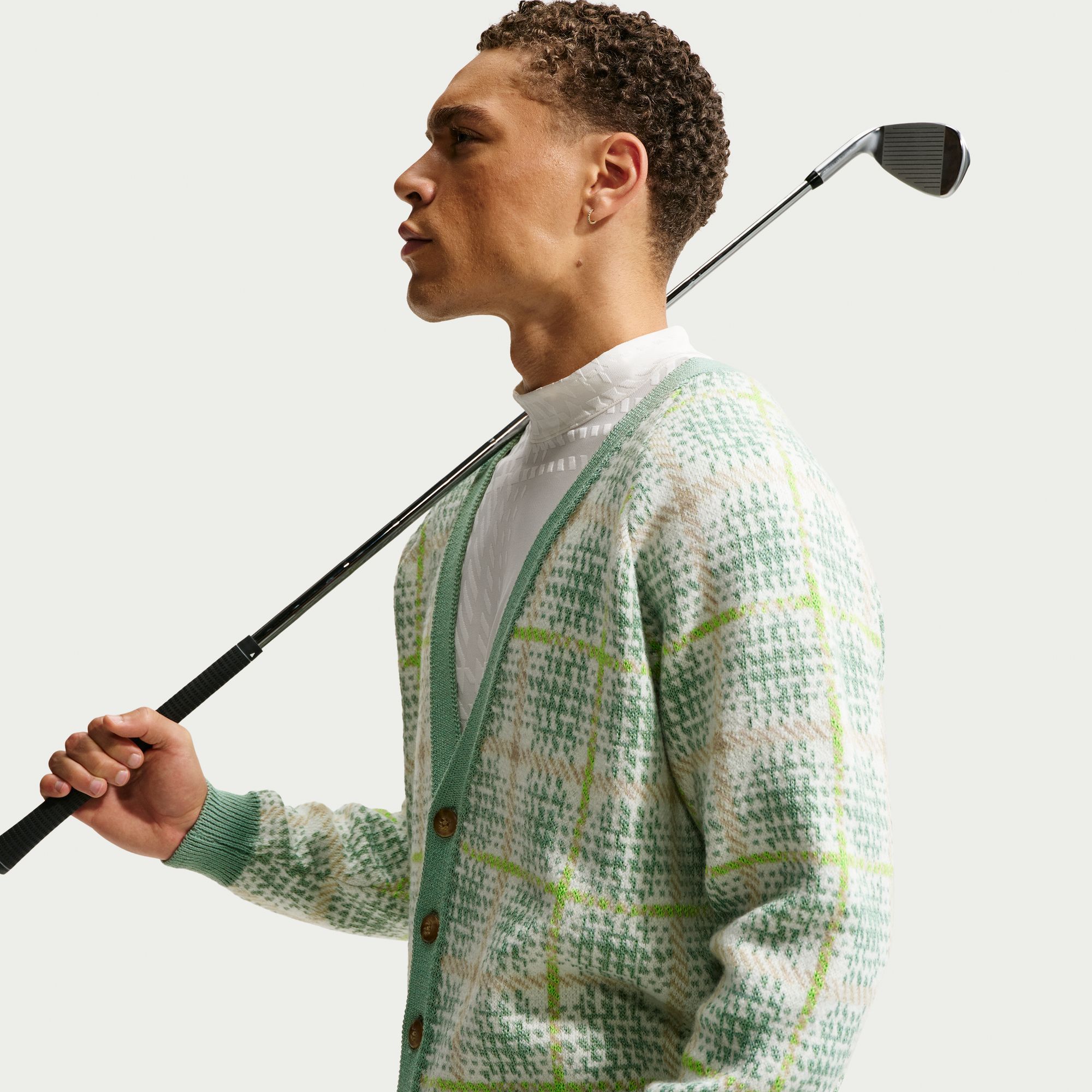 Nike Men's Tartan Loose Golf Cardigan product image