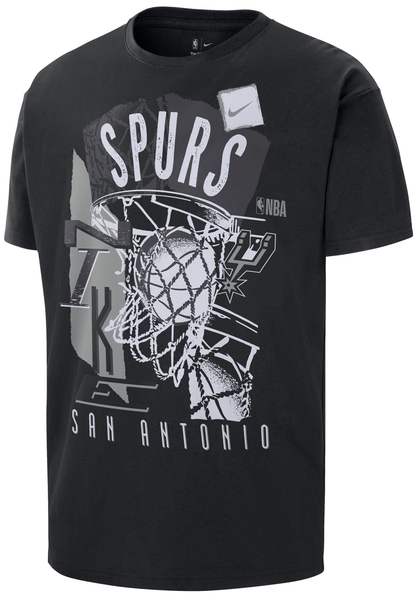 Nike Men's San Antonio Spurs Black Vintage T-Shirt product image