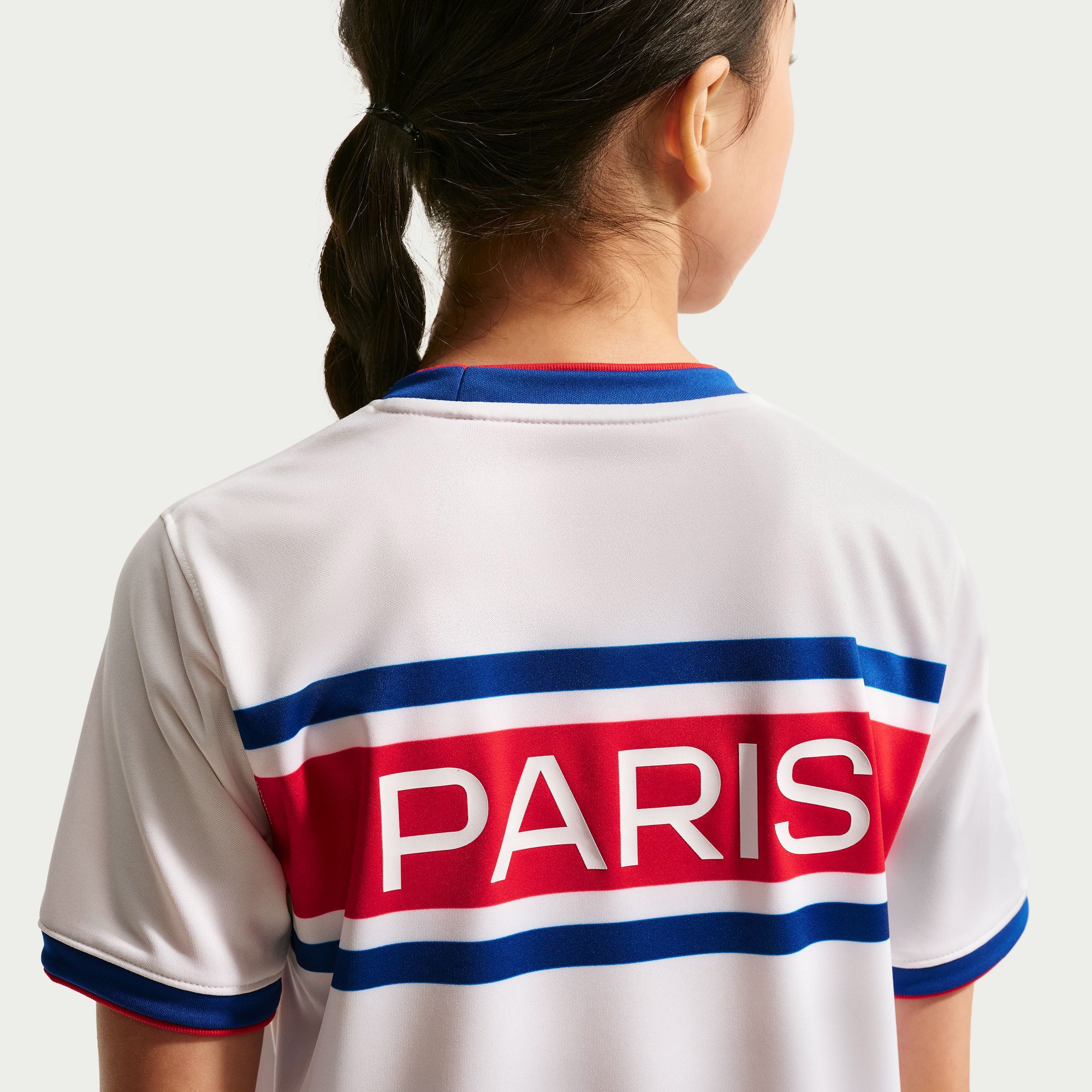 Nike Youth Paris Saint-Germain FC White 2026 Home Prematch Jersey product image