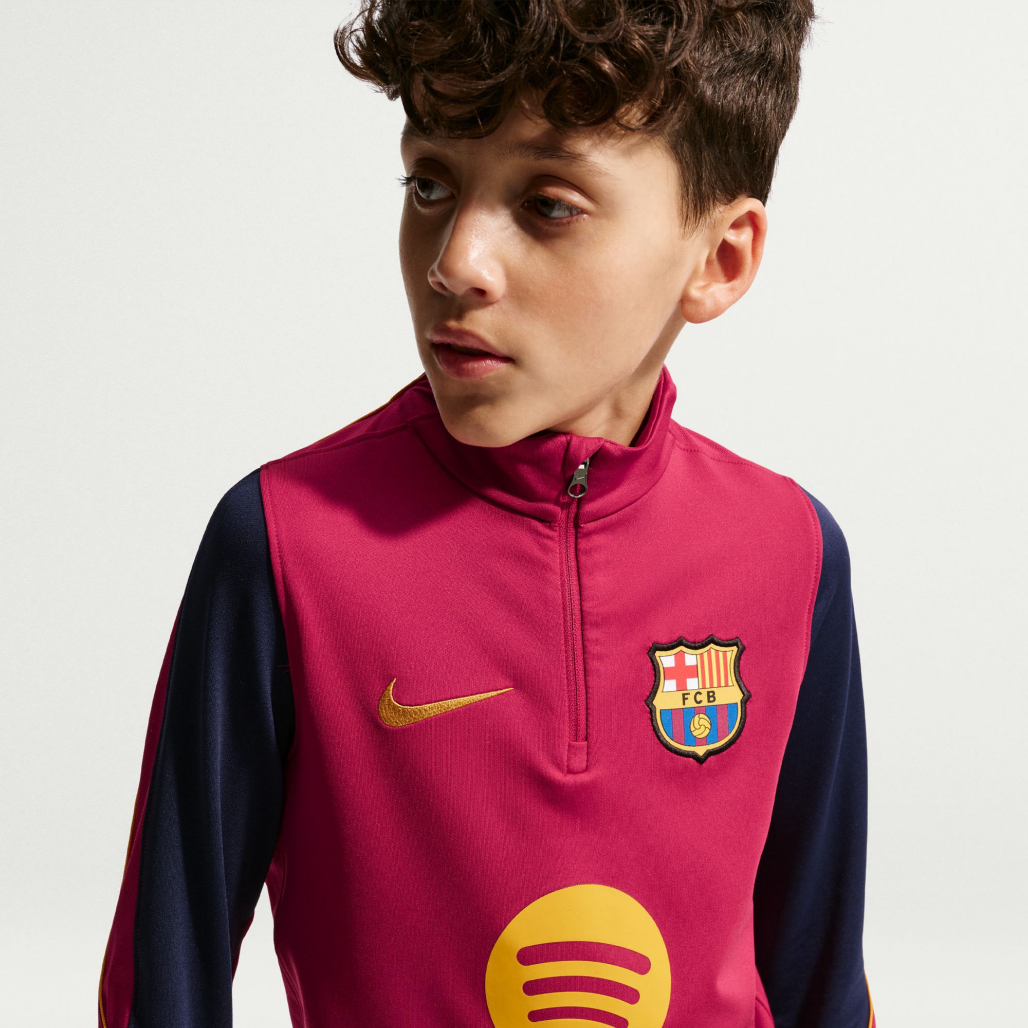 Nike Youth FC Barcelona Red 2026 1/4-Zip Jacket product image
