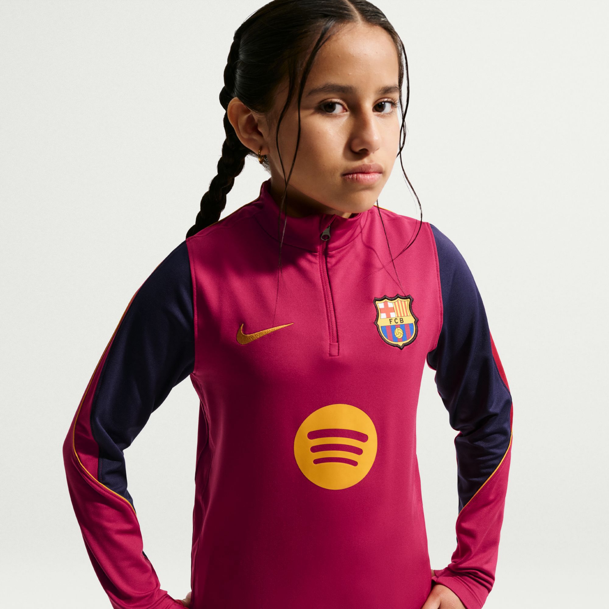 Nike Youth FC Barcelona Red 2026 1/4-Zip Jacket product image