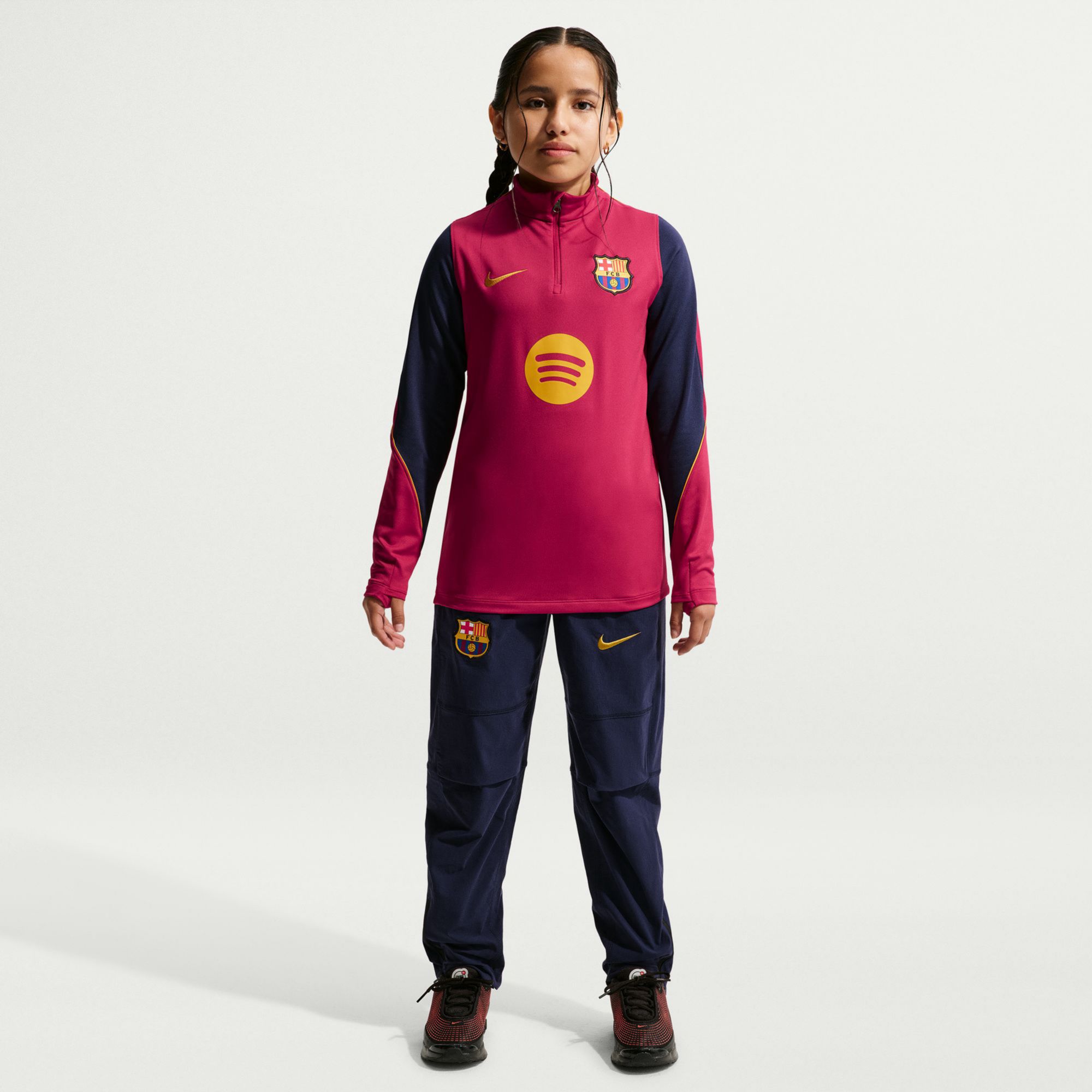 Nike Youth FC Barcelona Red 2026 1/4-Zip Jacket product image