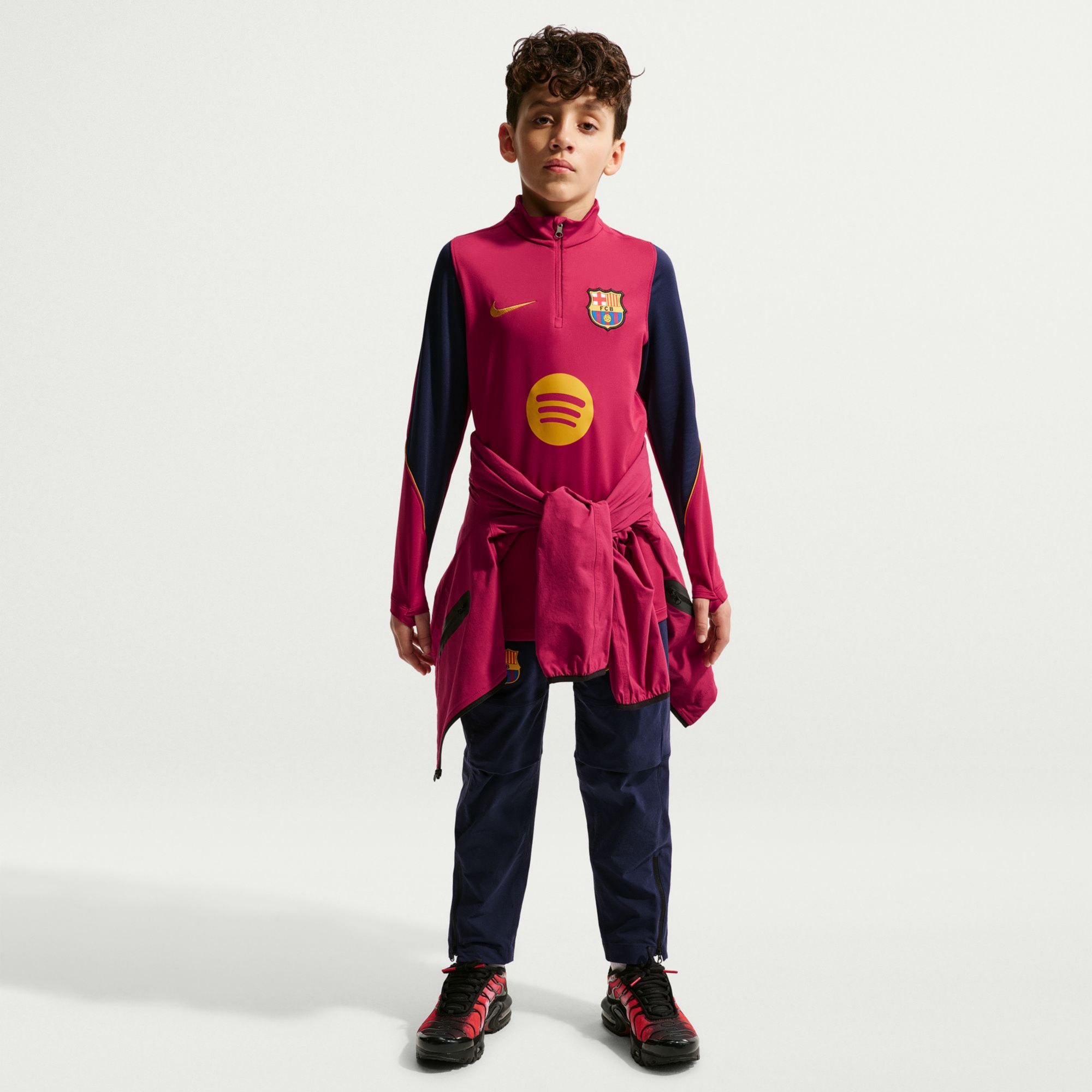 Nike Youth FC Barcelona Red 2026 1/4-Zip Jacket product image