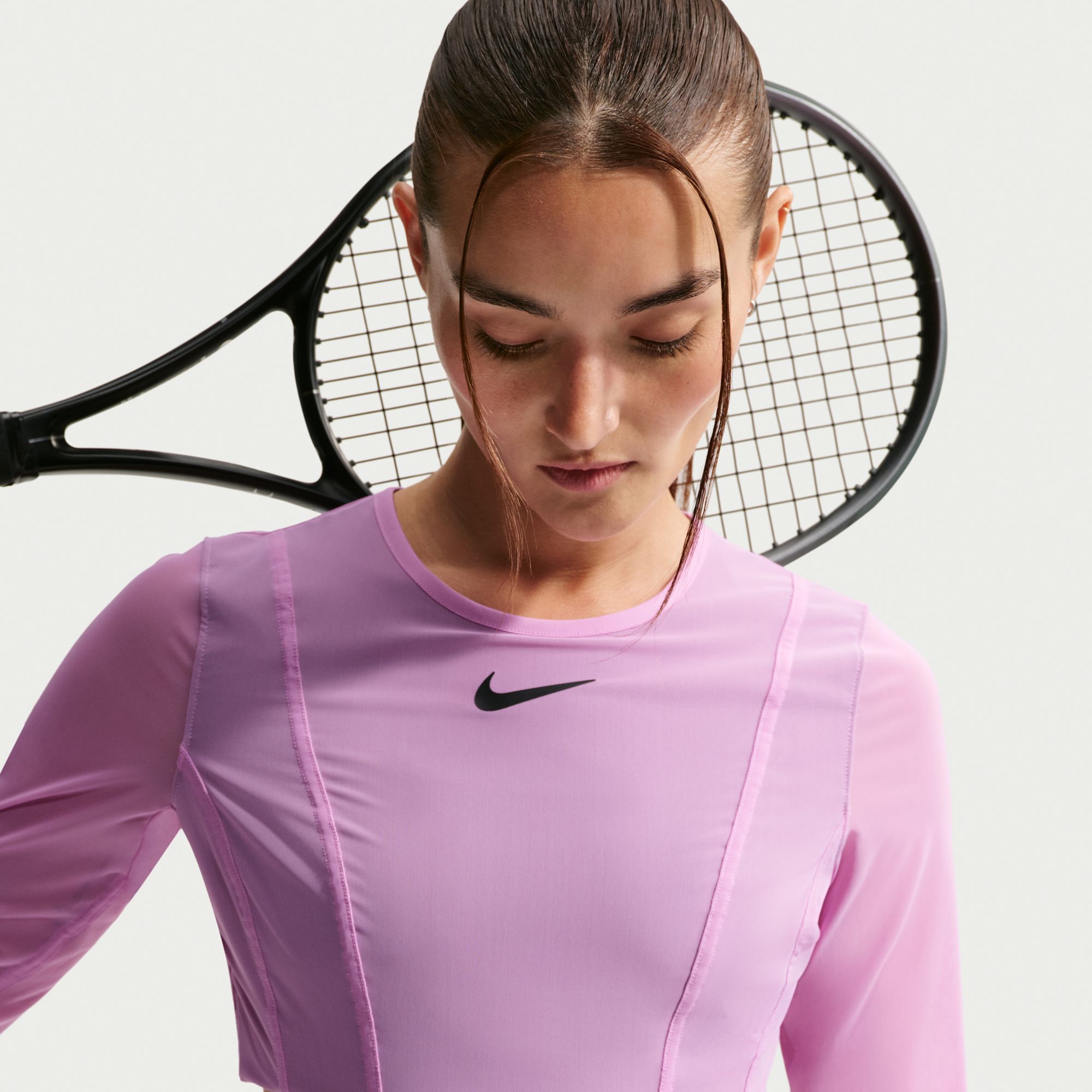 Nike Women's Court Slam Long Sleeve Crop Tennis Shirt product image