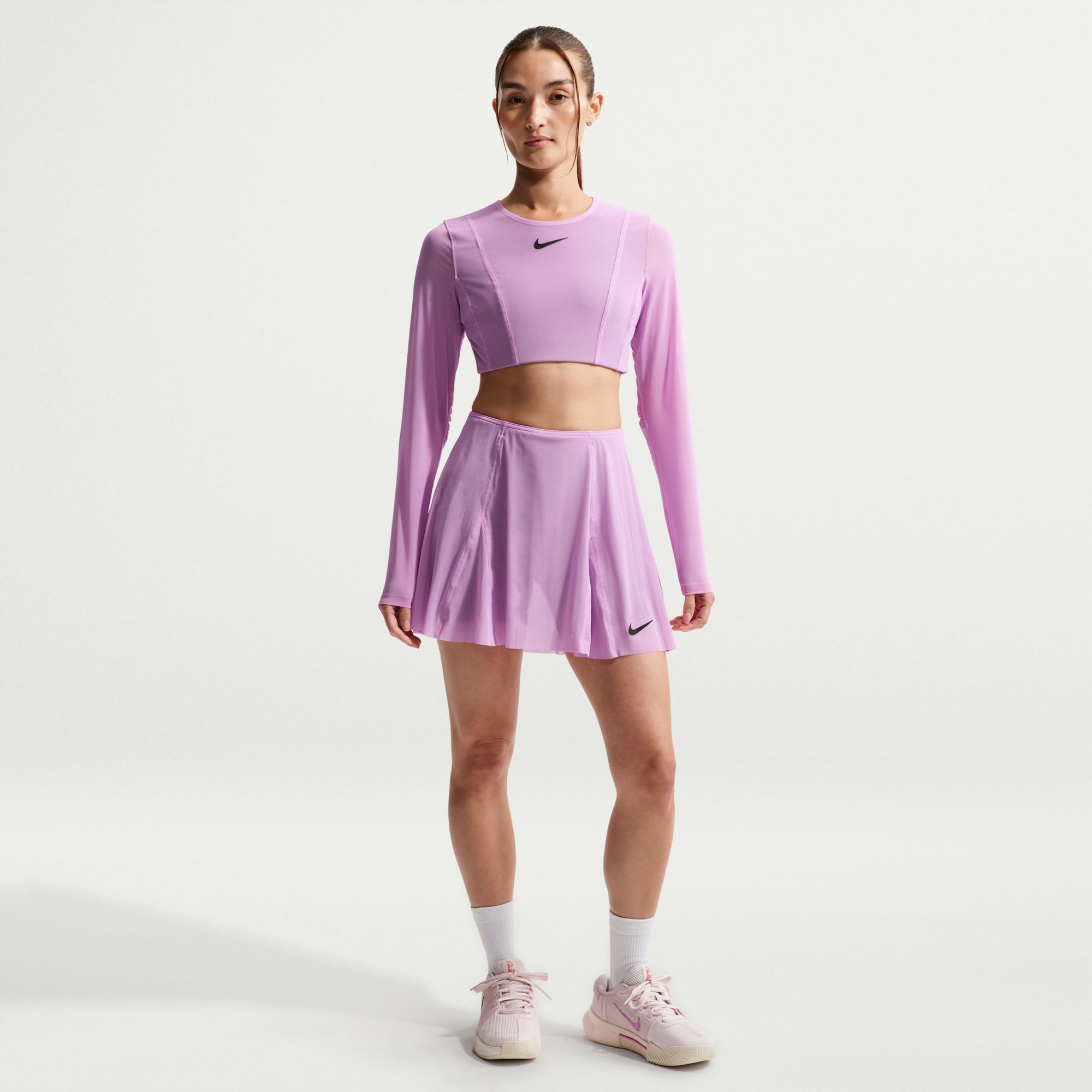 Nike Women's Court Slam Long Sleeve Crop Tennis Shirt product image