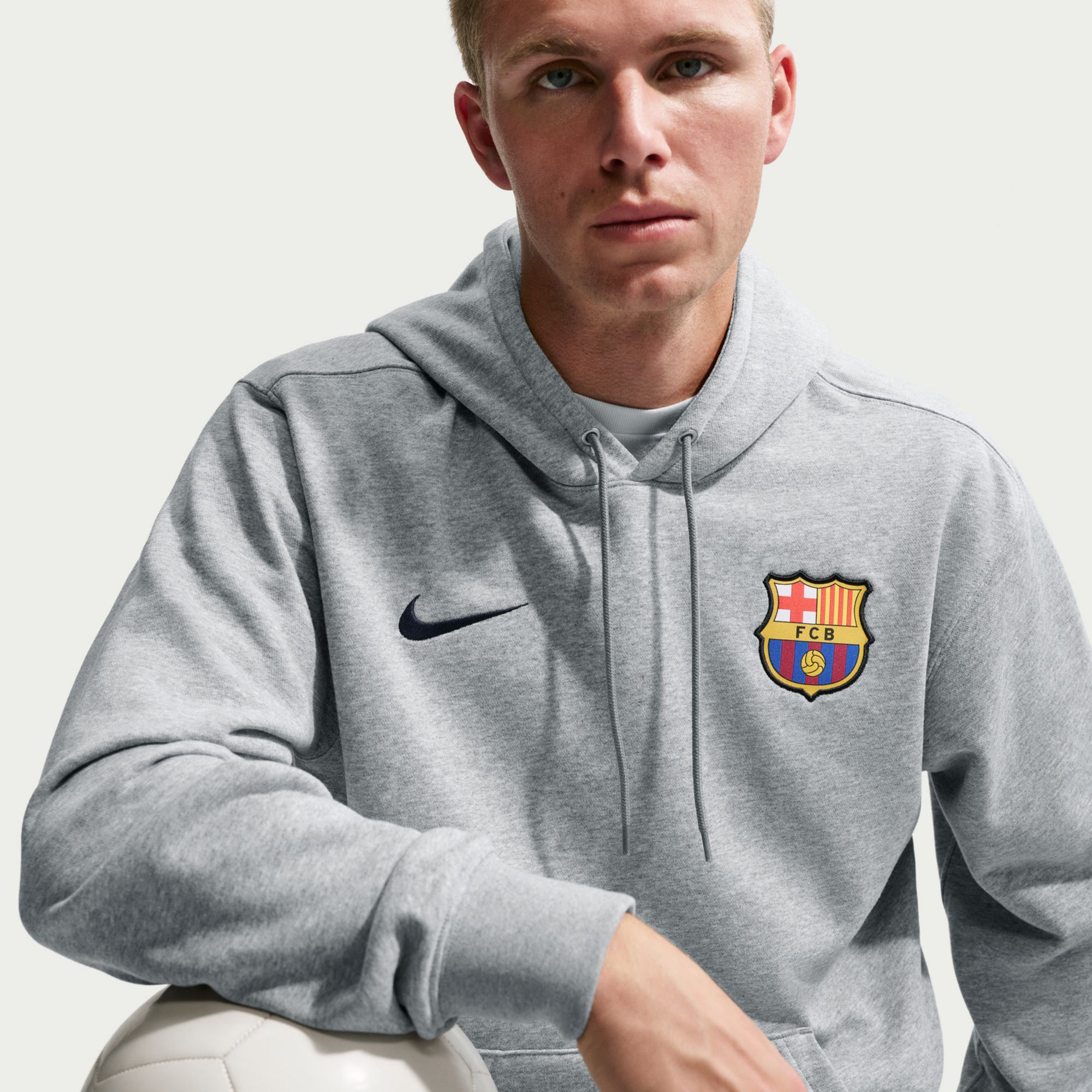 Nike Adult FC Barcelona Gray Club Hoodie product image
