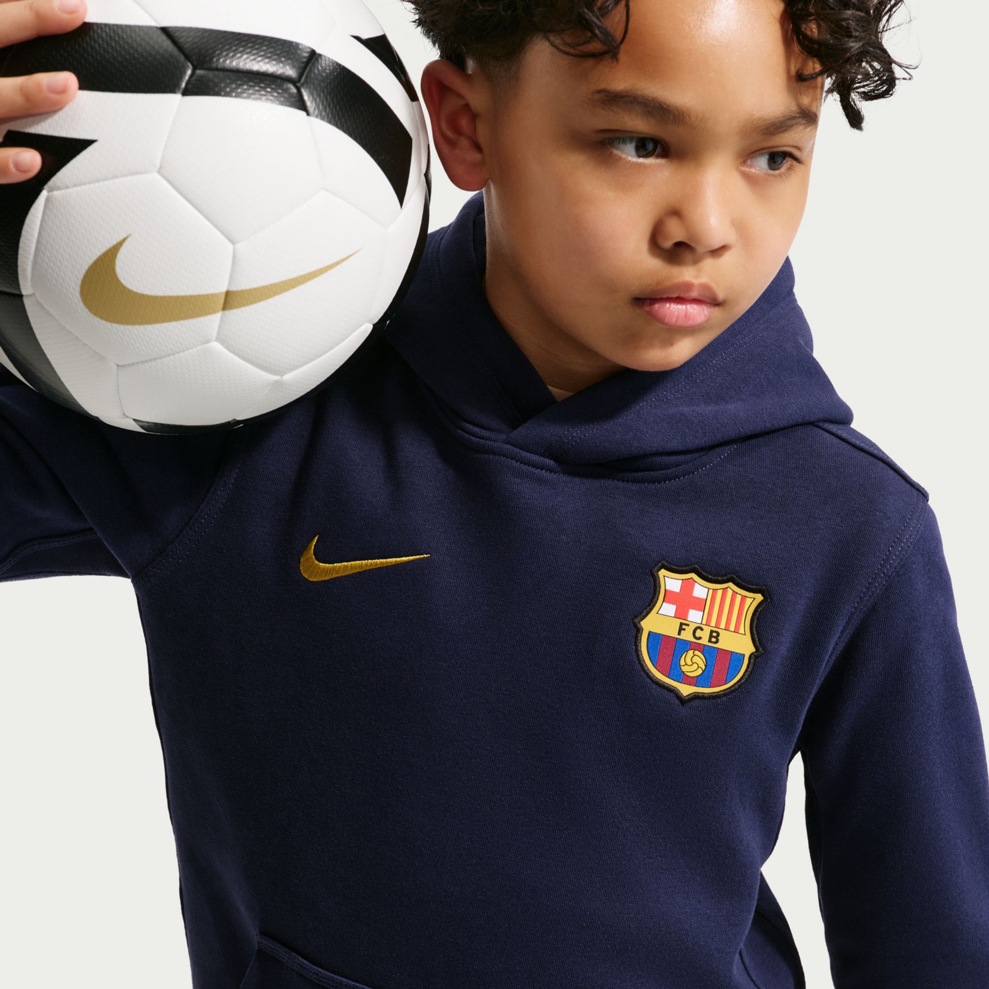 Nike Youth FC Barcelona Navy Club Hoodie product image