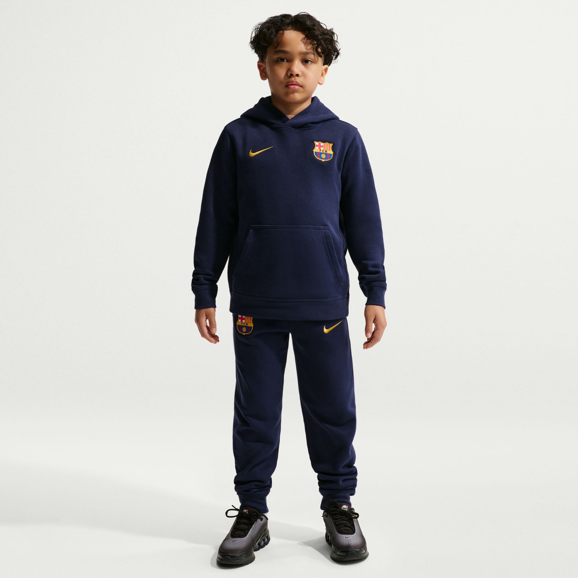 Nike Youth FC Barcelona Navy Club Hoodie product image
