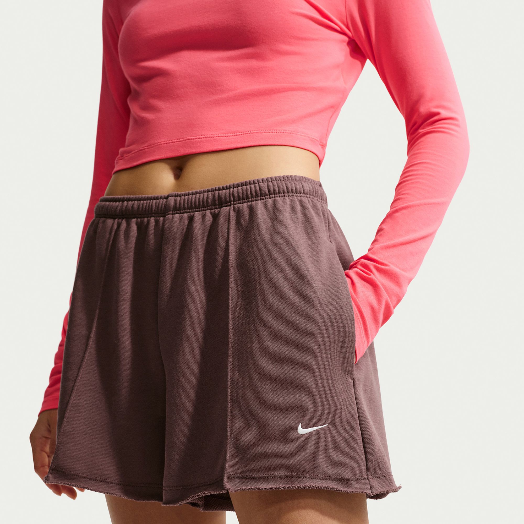 Nike Women's Sportswear Chill Terry Mid-Rise French Terry Shorts product image
