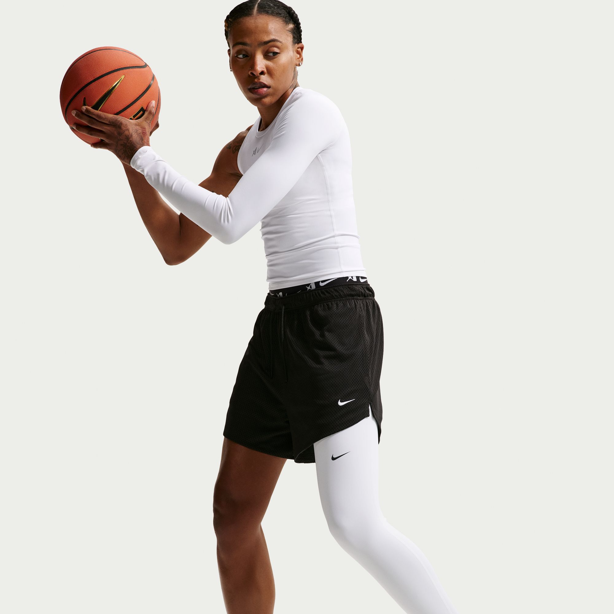 Nike Women's A'ja Wilson A'symmetric Reversible Single-Leg Basketball Leggings product image