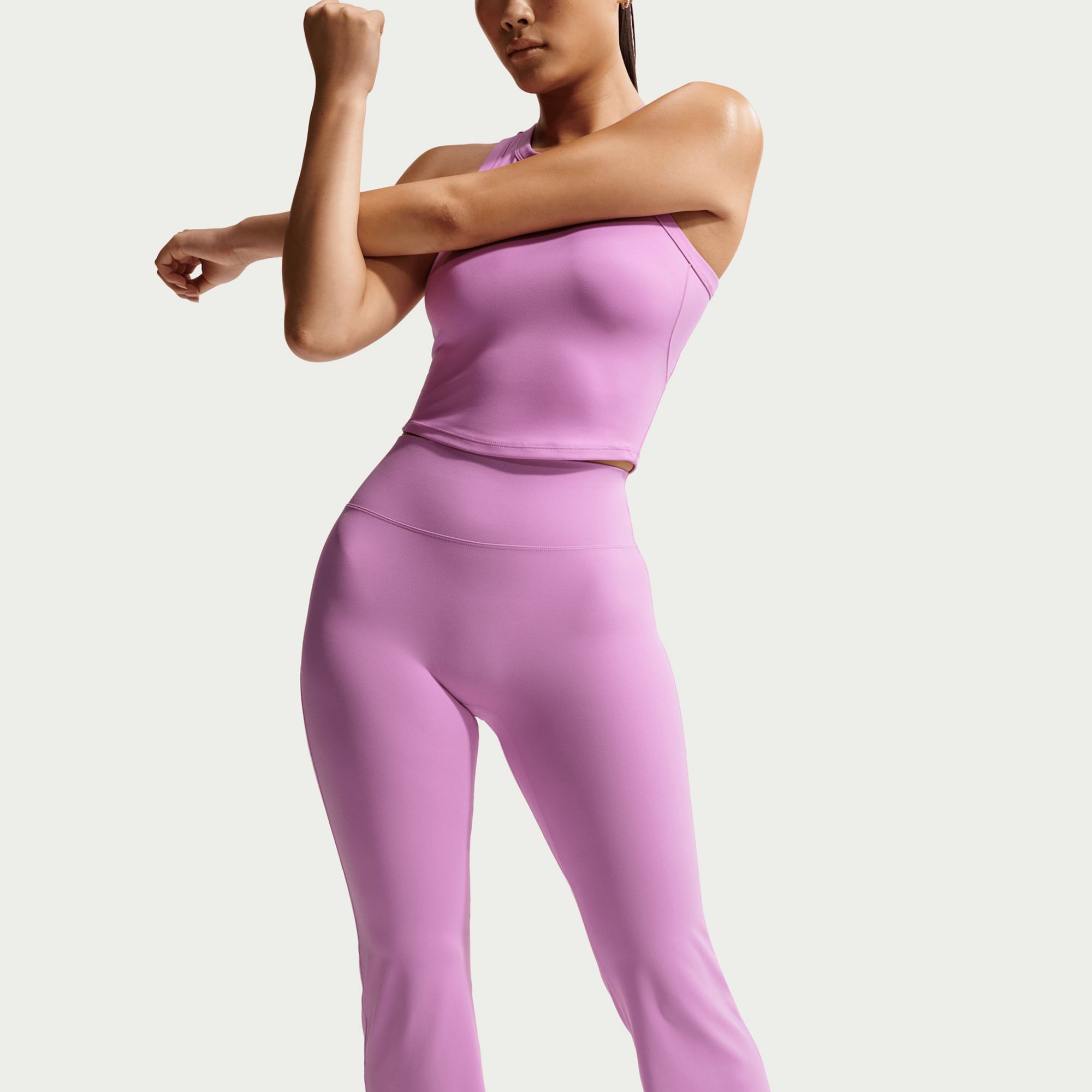 Nike Women's Zenvy High-Waisted Flared Leggings with No Front Seam product image