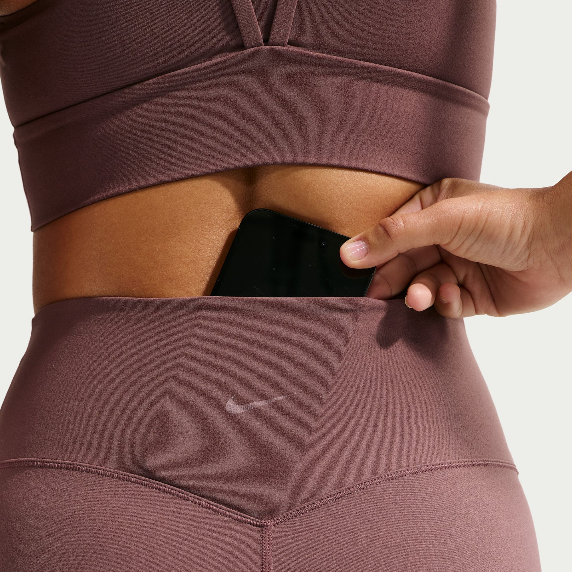 Nike Women's Zenvy High-Waisted Flared Leggings with No Front Seam product image
