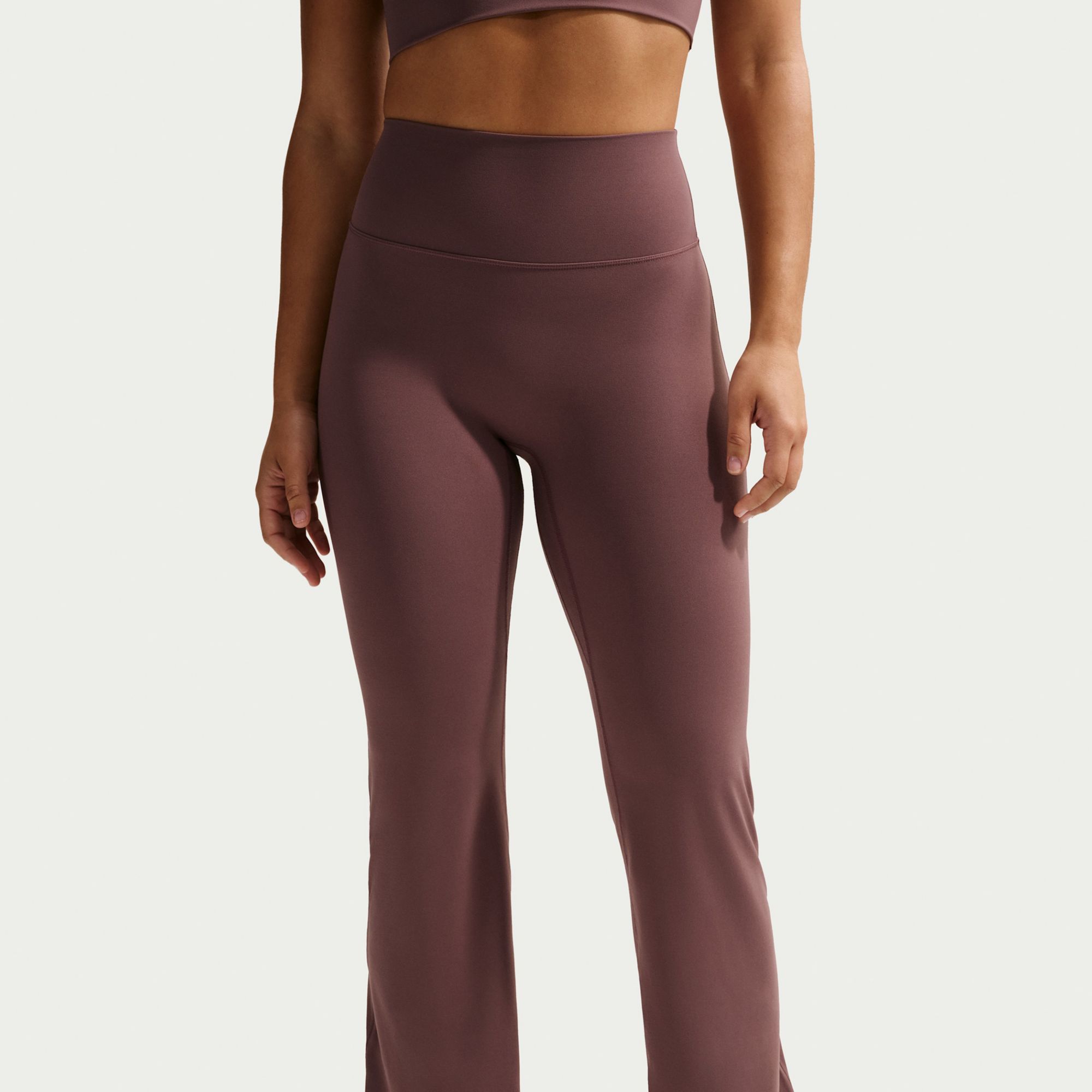 Nike Women's Zenvy High-Waisted Flared Leggings with No Front Seam product image