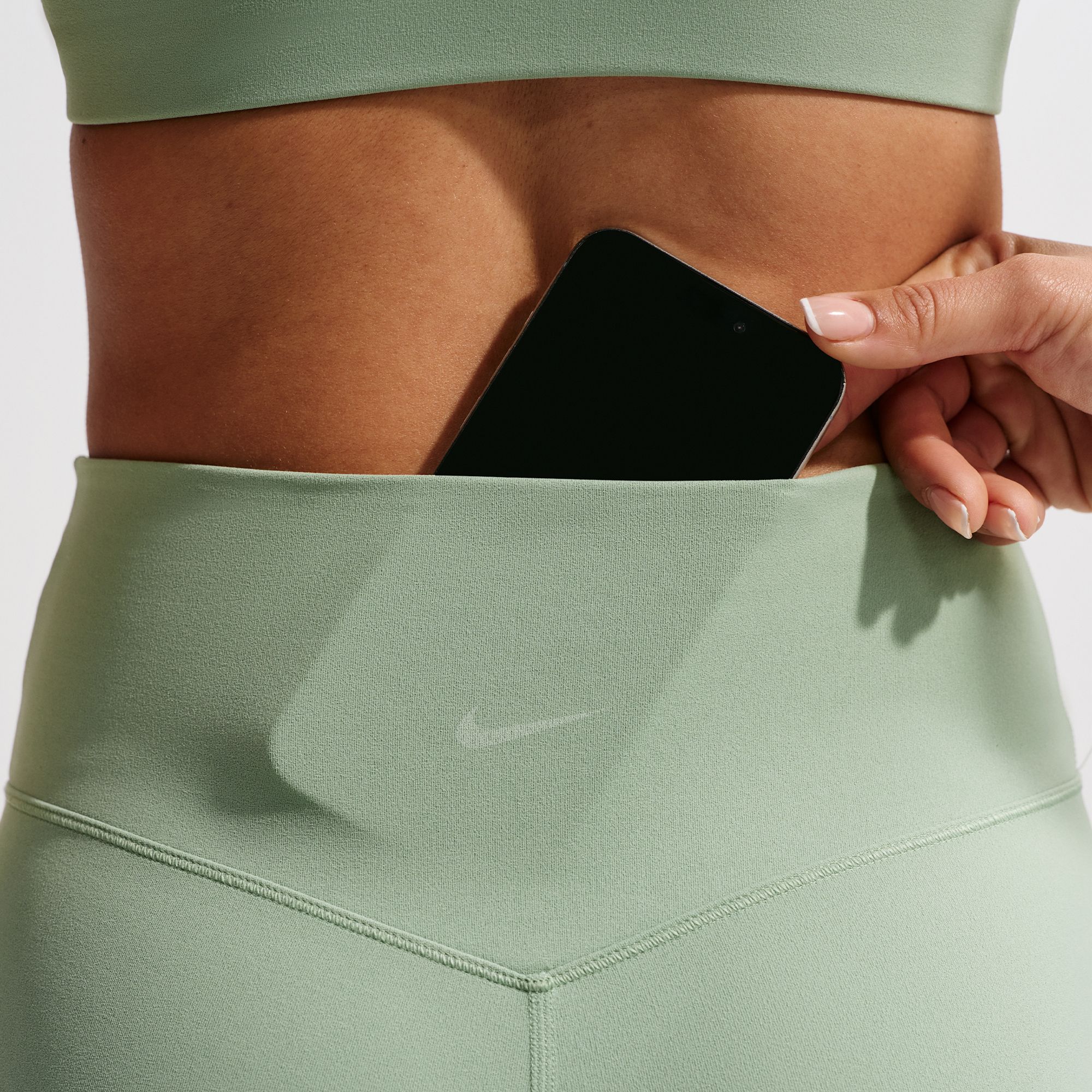 Nike Women's Zenvy High-Waisted Flared Leggings with No Front Seam product image
