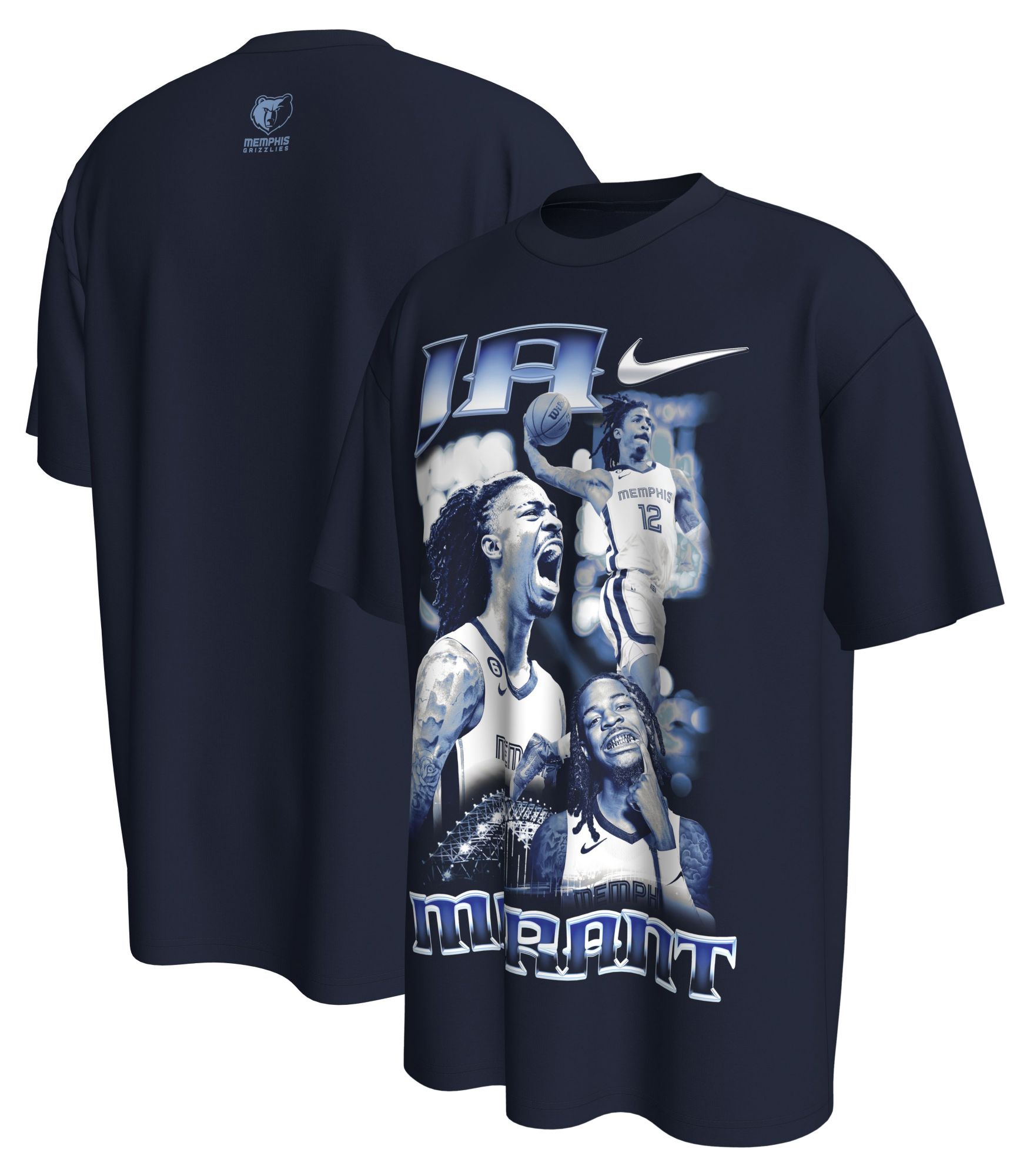 Nike Men's Memphis Grizzlies Navy Vintage T-Shirt product image