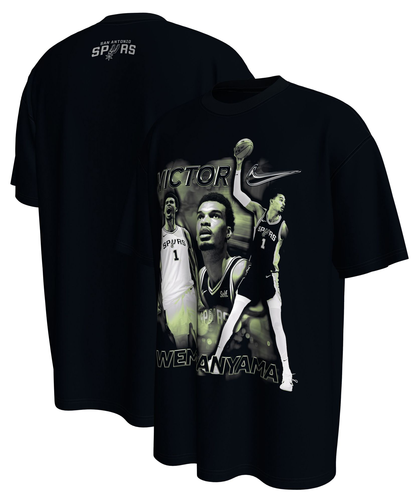 Nike Men's San Antonio Spurs Black Vintage T-Shirt product image
