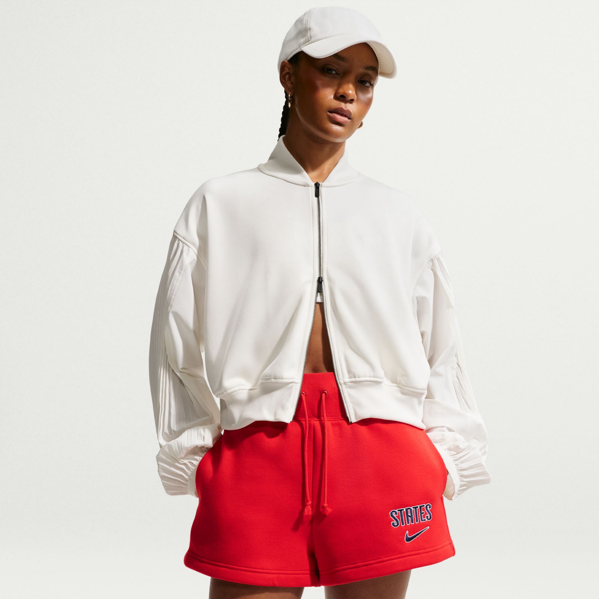 Nike Women's USMNT 2026 Home Phoenix Fleece Shorts product image