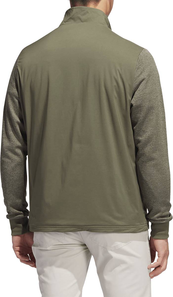 Men's adidas Black Anaheim Ducks Game Mode Quarter-Zip Pullover Jacket
