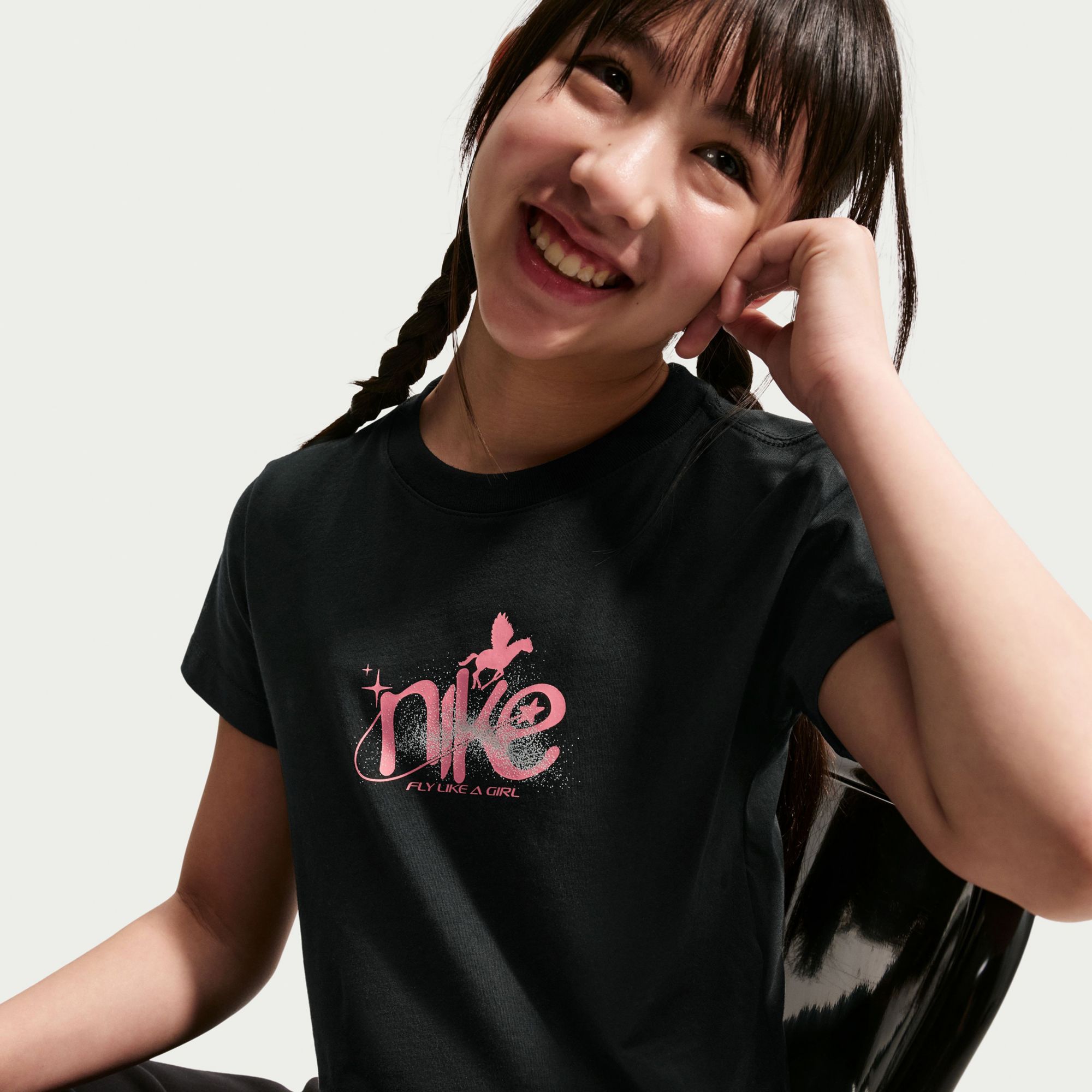 Nike Girls' Sportswear Cropped Mod T-Shirt product image