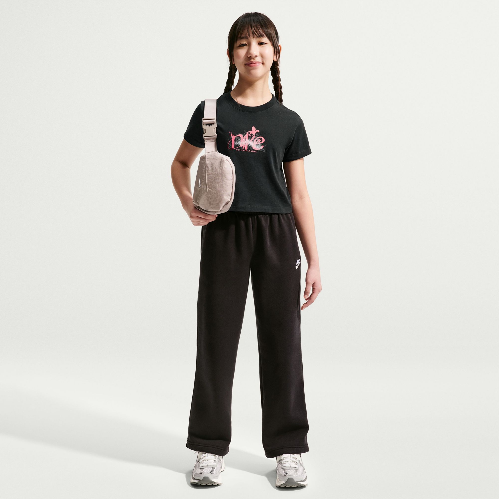 Nike Girls' Sportswear Cropped Mod T-Shirt product image