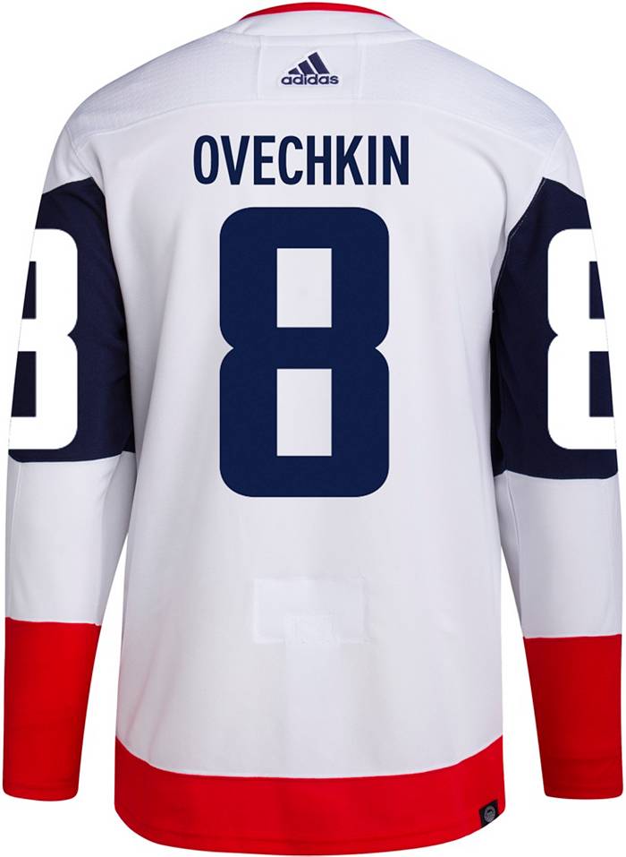 Authentic Men's Alex Ovechkin Black Jersey - #8 Hockey Washington Capitals  Team Logo Fashion Size Small/46