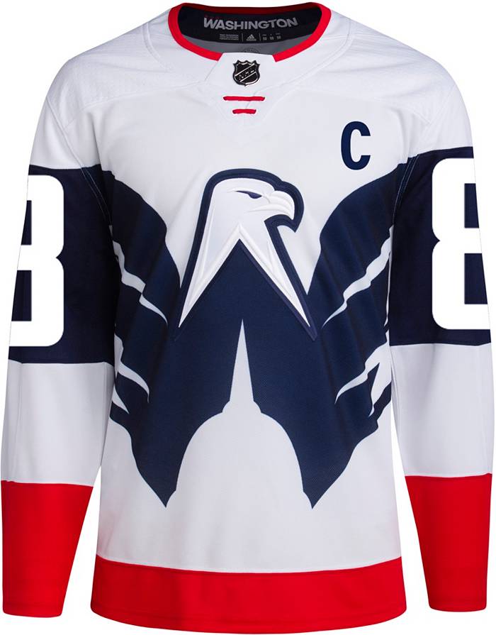 NHL Men's Washington Capitals Alex Ovechkin #8 Red Long Sleeve