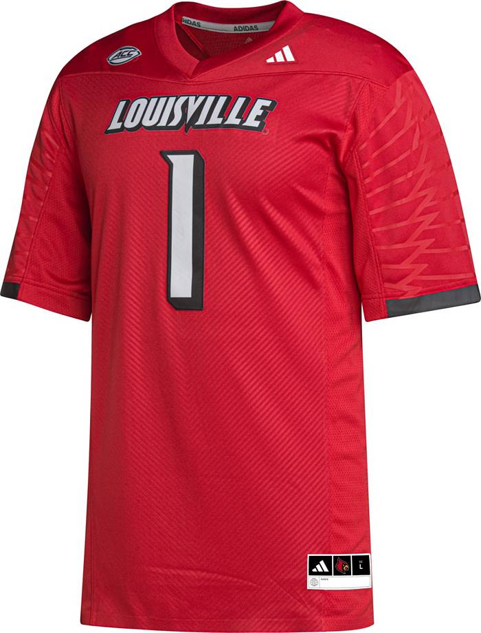 Louisville Cardinals adidas Practice Jersey - Football Men's Black/Red Used