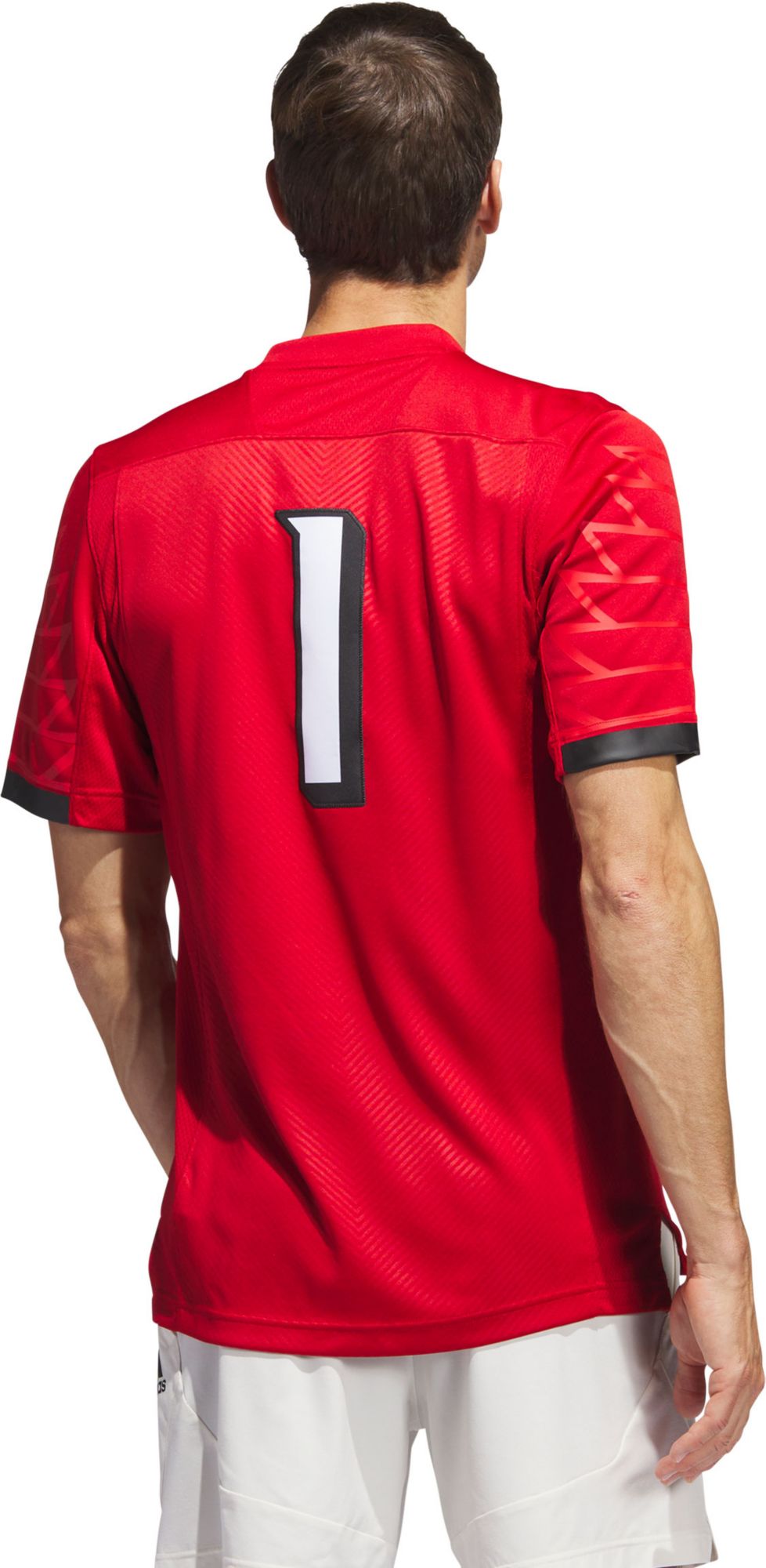 adidas Men's Louisville Cardinals Cardinal Red Premier Replica Football Jersey product image