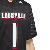 adidas Men's Louisville Cardinals Black Premier Replica Football Jersey