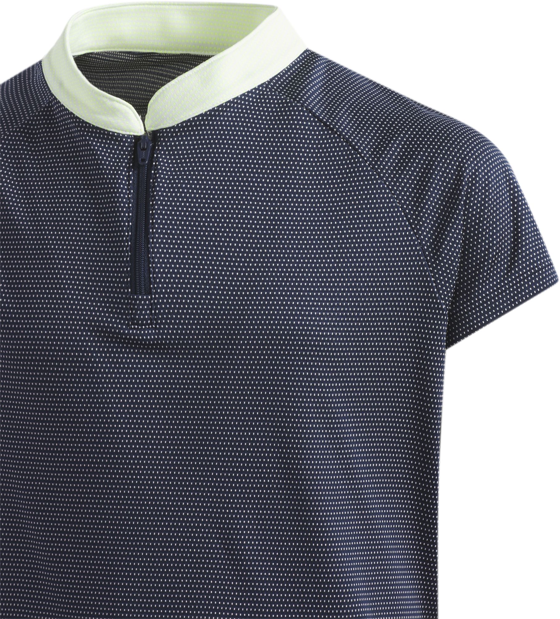 Adidas Girls' Short Sleeve 1/4 Zip Polo product image