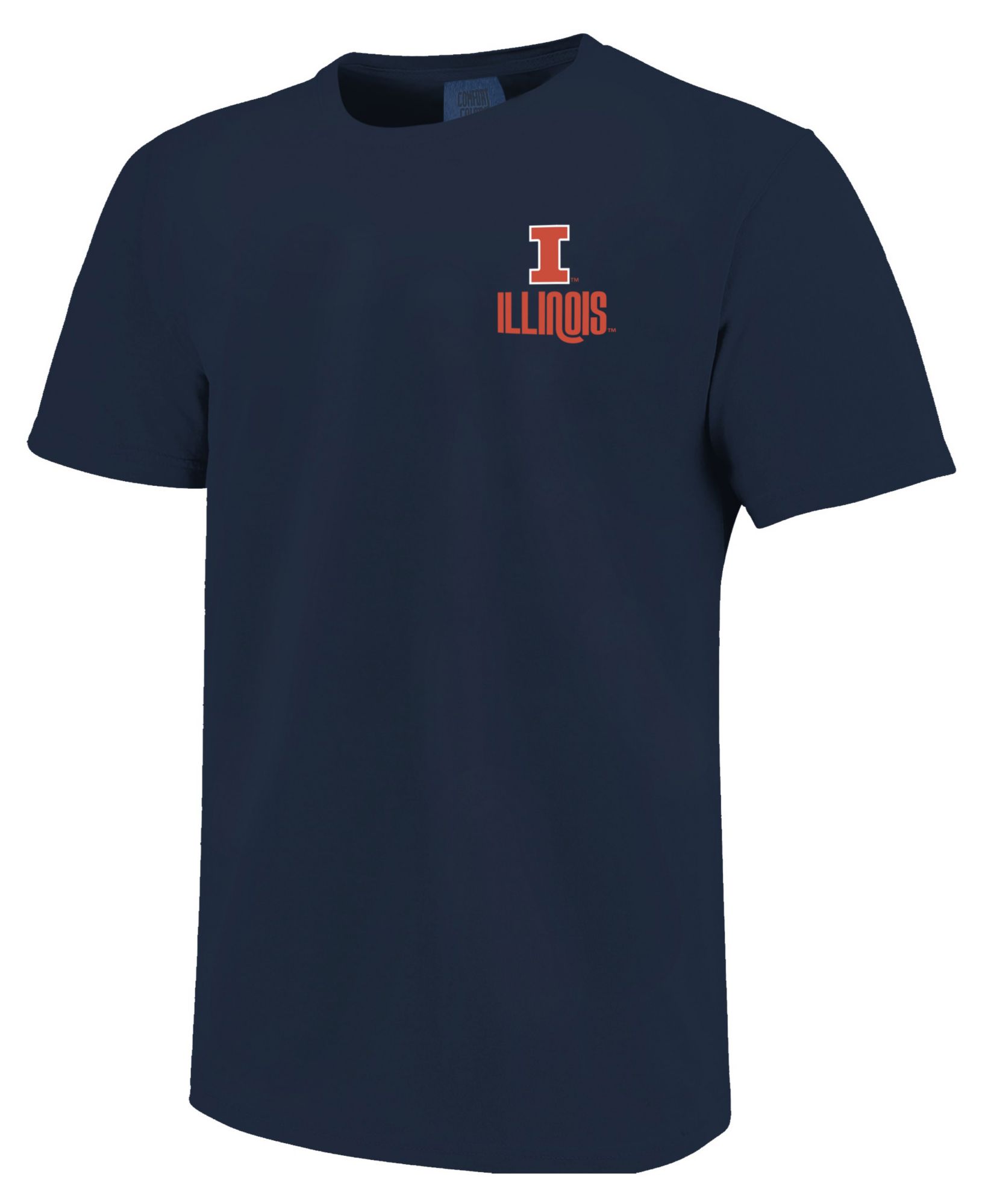 Image One Men's Illinois Fighting Illini True Navy Drop Shadow T-Shirt product image