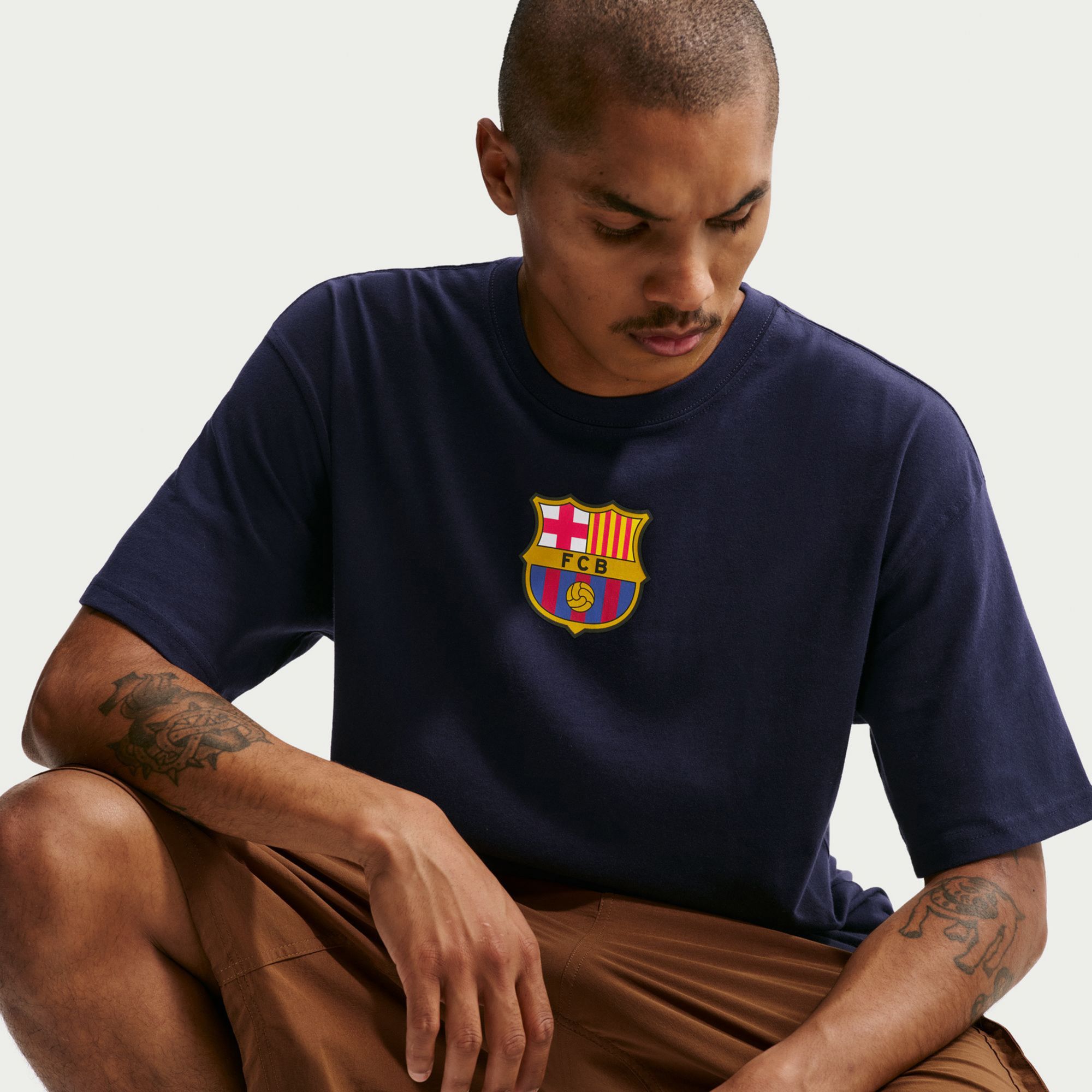 Nike Adult FC Barcelona Navy T-Shirt product image