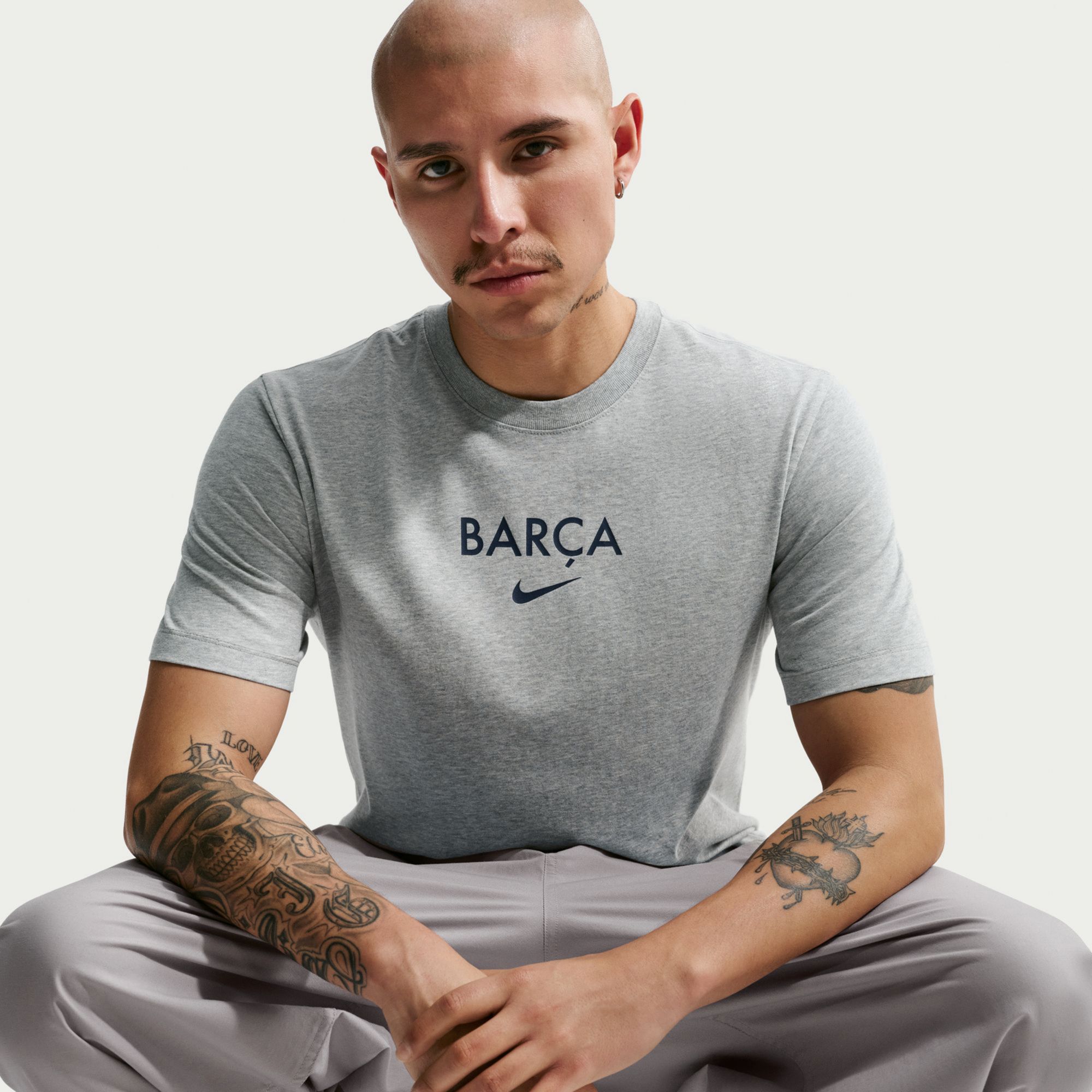 Nike Adult FC Barcelona Gray T-Shirt product image