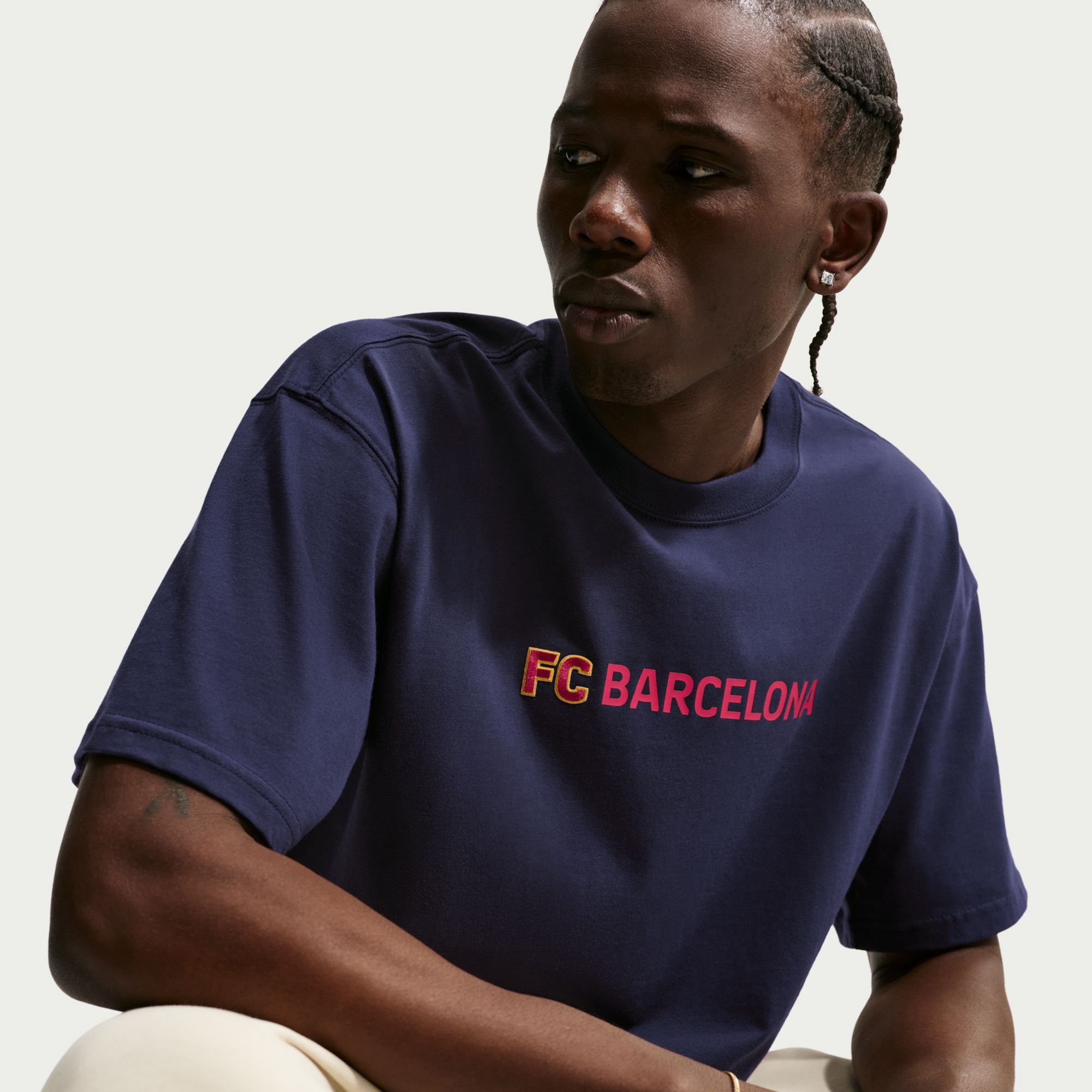 Nike Adult FC Barcelona Navy T-Shirt product image