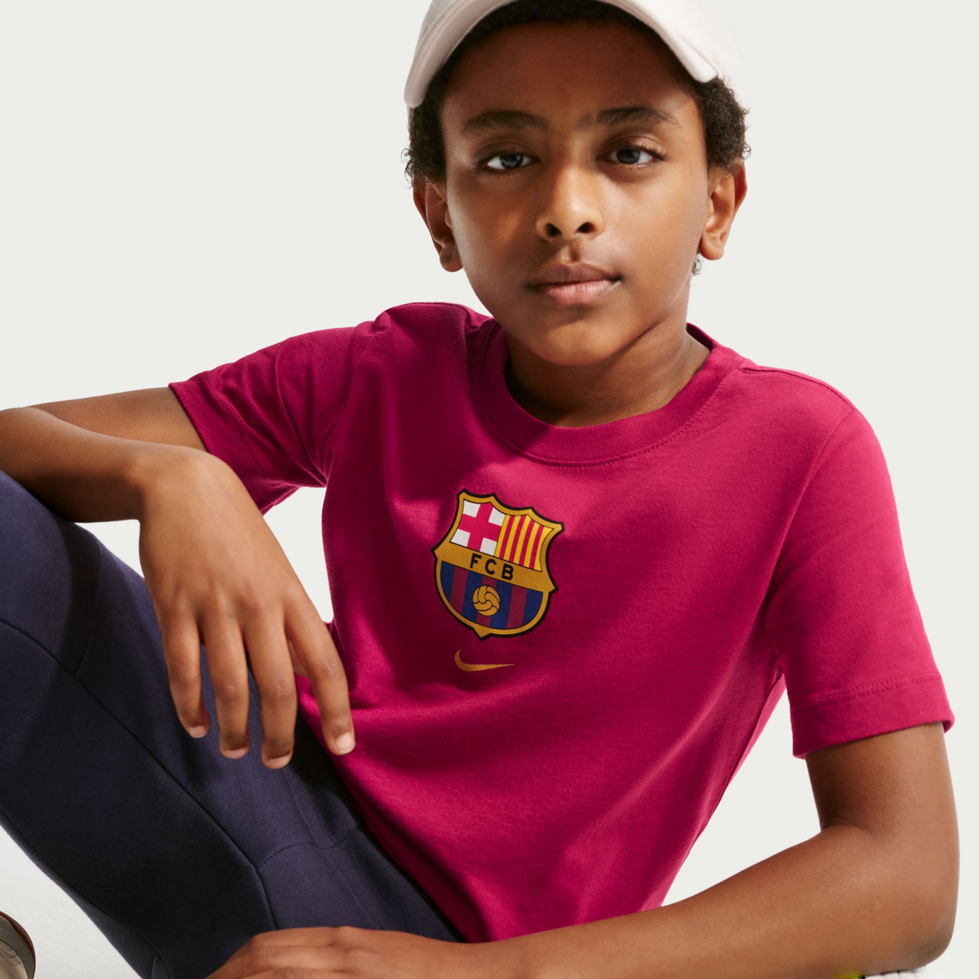 Nike Youth FC Barcelona Red T-Shirt product image