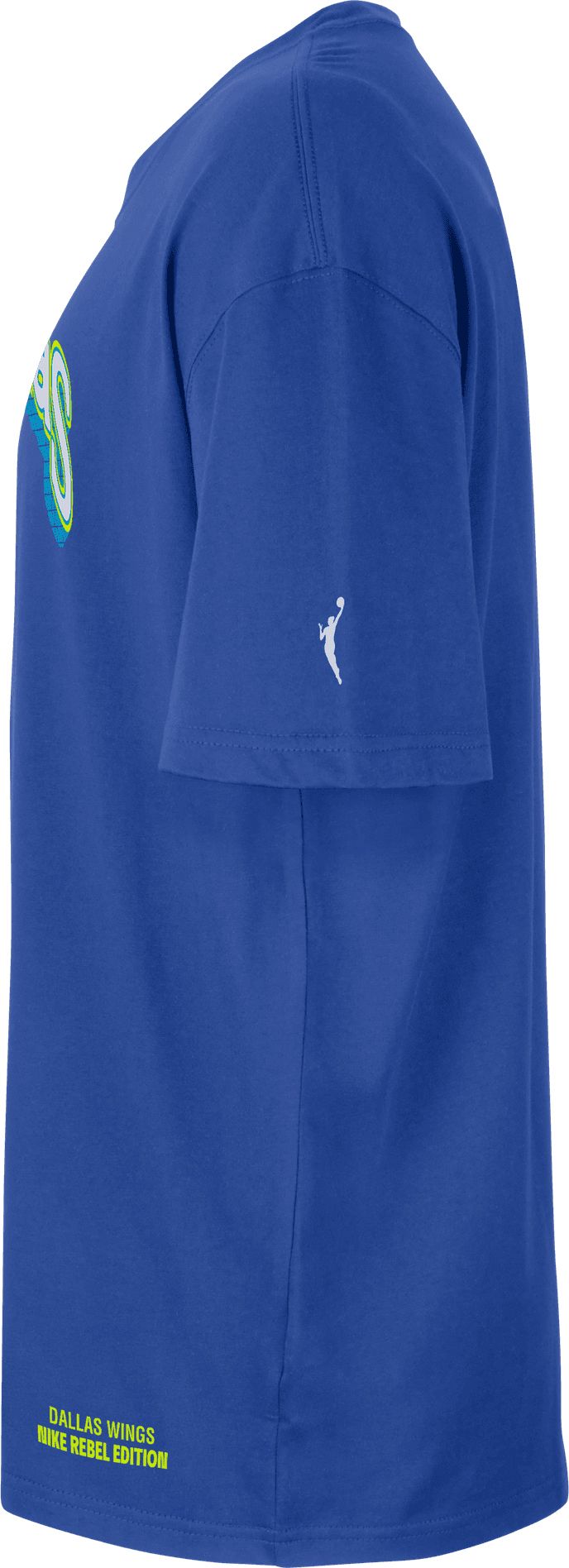 Nike Adult Dallas Wings Blue Rebel Wordmark T-Shirt product image