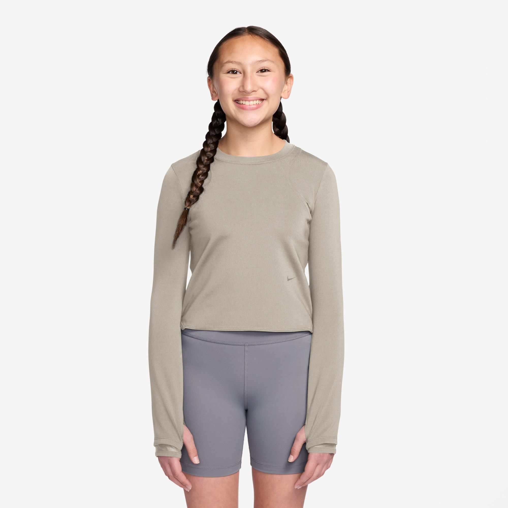 Nike Girls' MAVN Dri-FIT Ribbed Long Sleeve Top product image