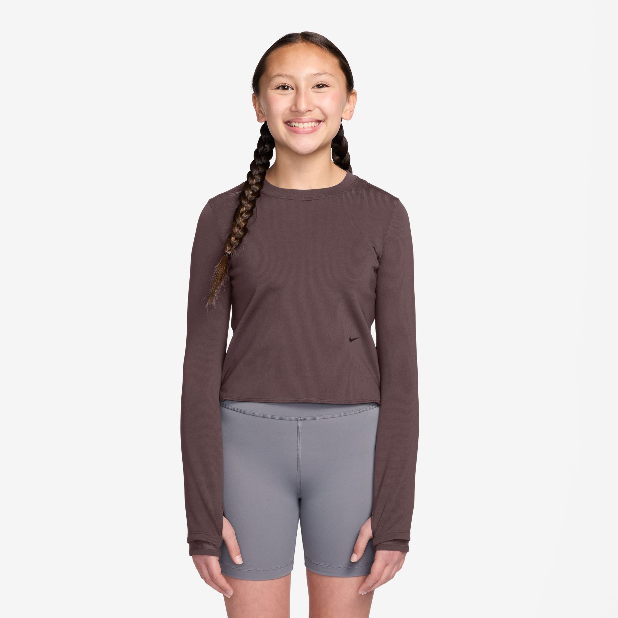 Nike Girls' MAVN Dri-FIT Ribbed Long Sleeve Top product image